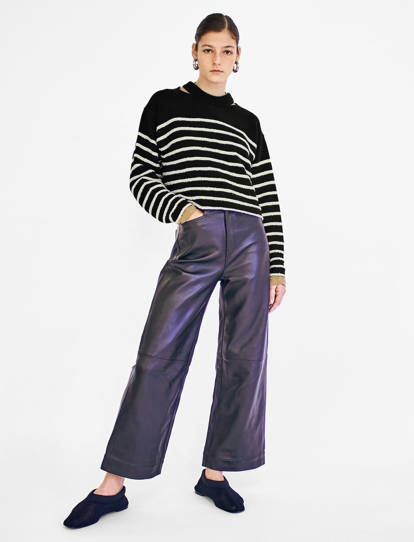 Bouclé Stripe Sweater #1