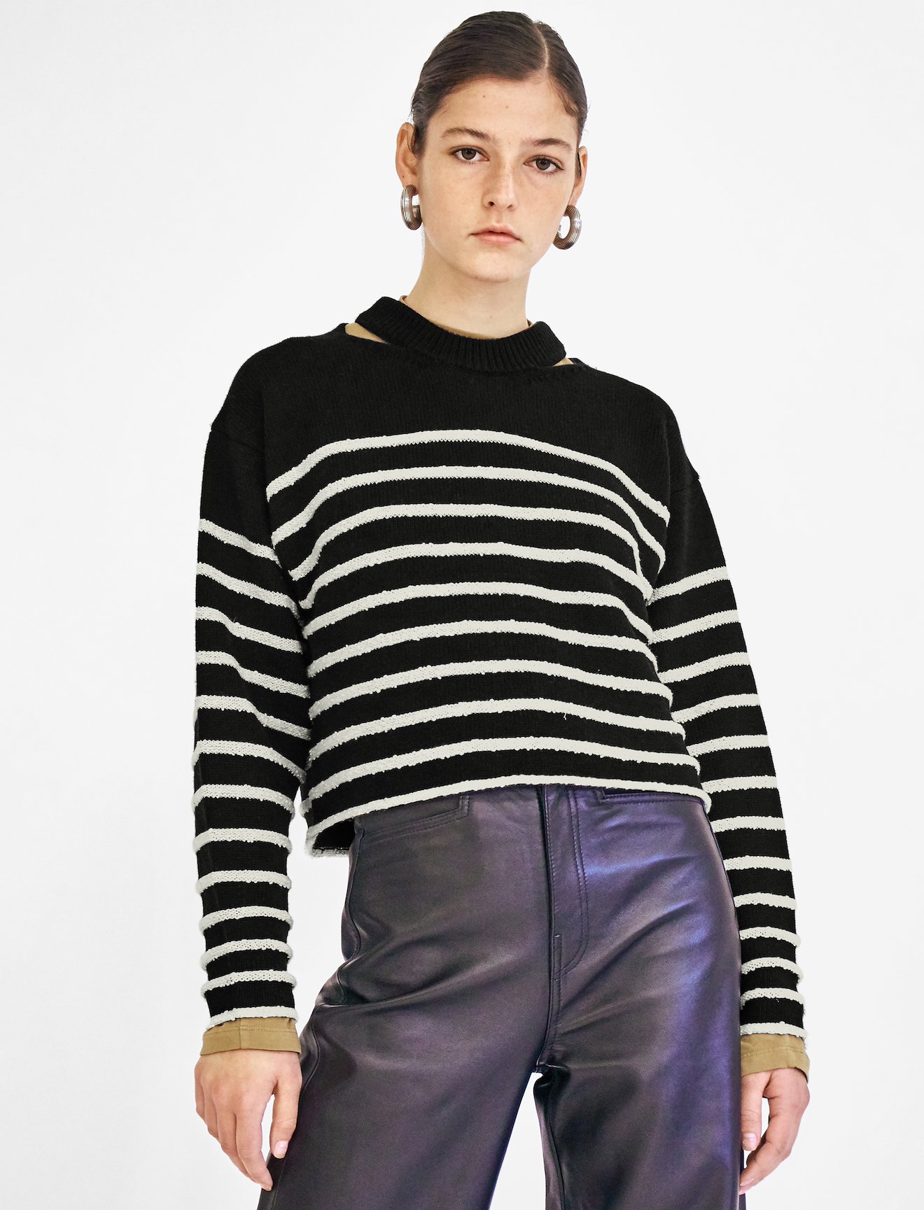 Bouclé Stripe Sweater #4