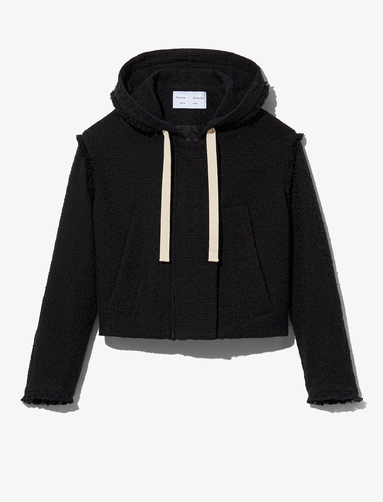 Bouclé Tweed Hooded Jacket #5