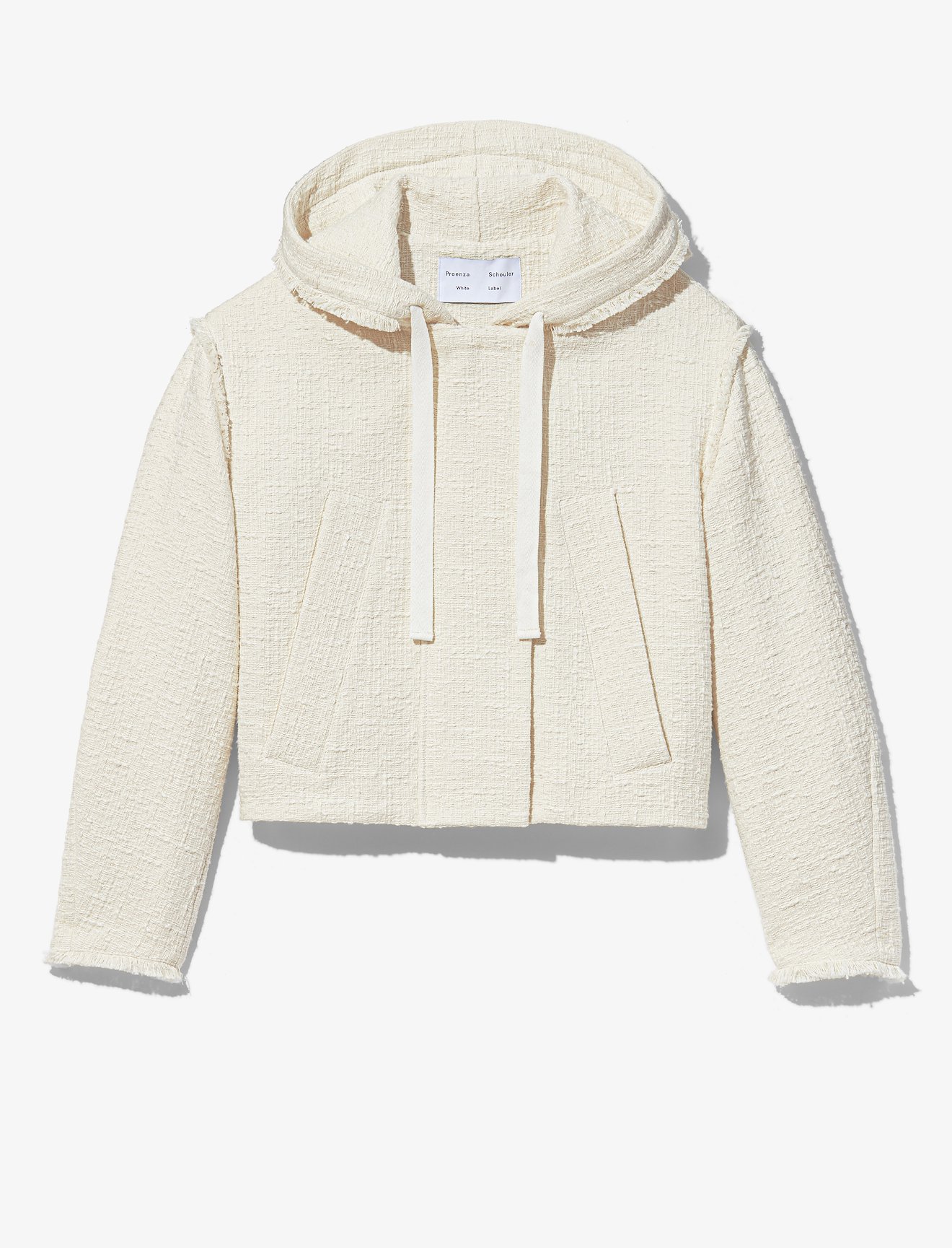 Bouclé Tweed Hooded Jacket #4