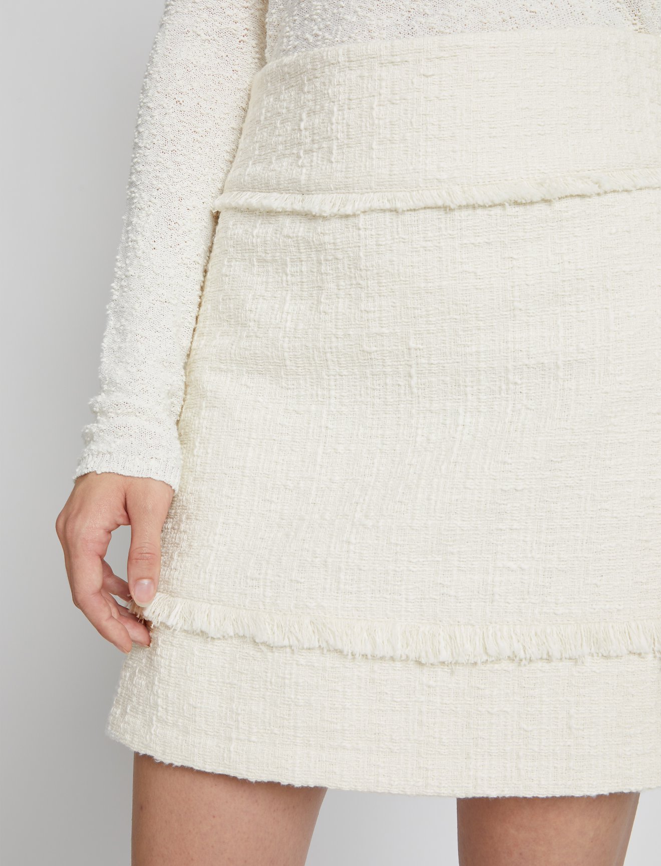 Bouclé Tweed Mini Skirt #3