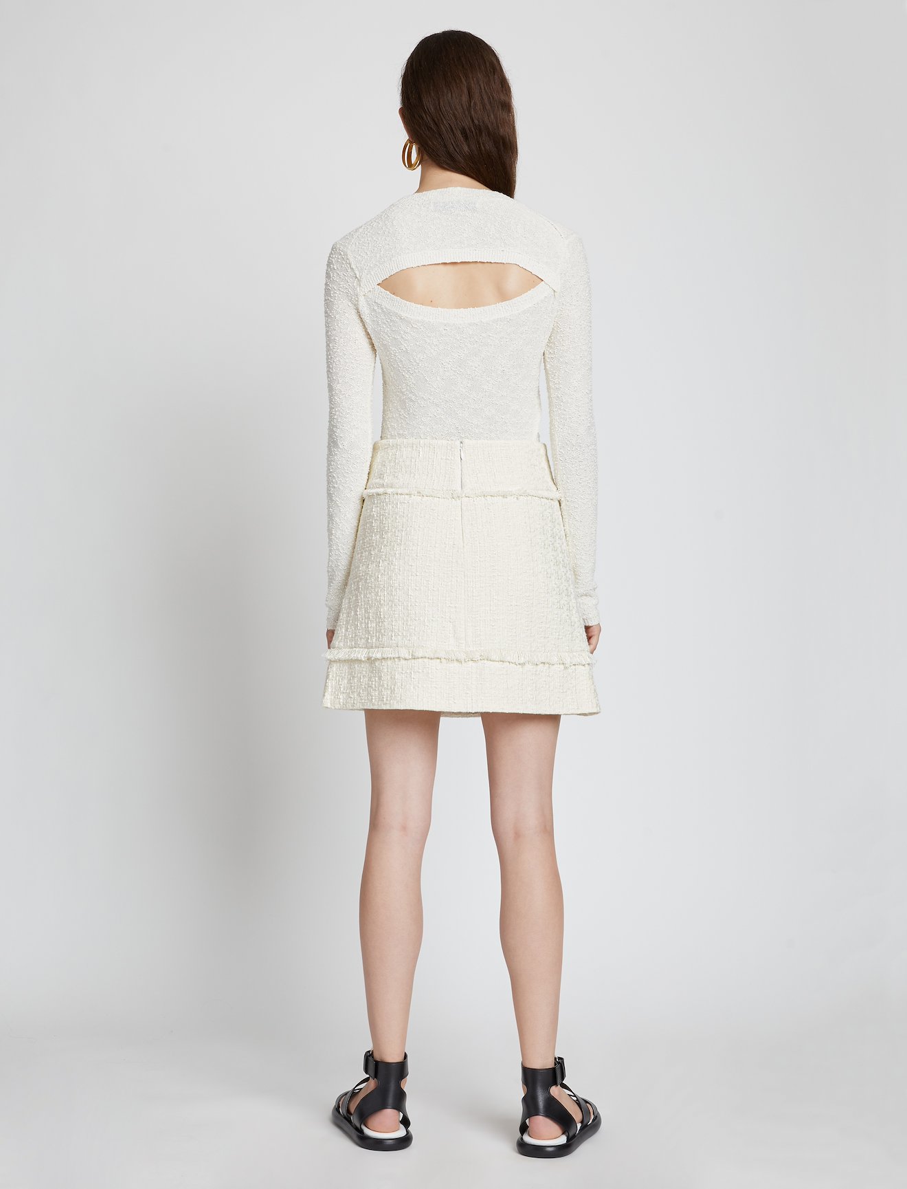 Bouclé Tweed Mini Skirt #2