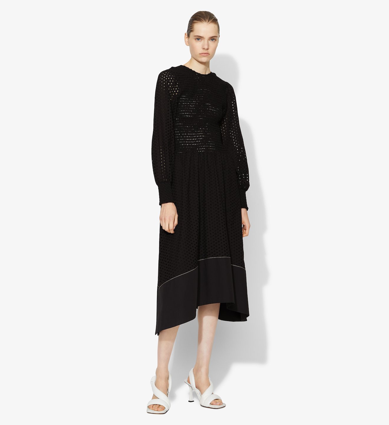 Broderie Anglaise Smocked Dress