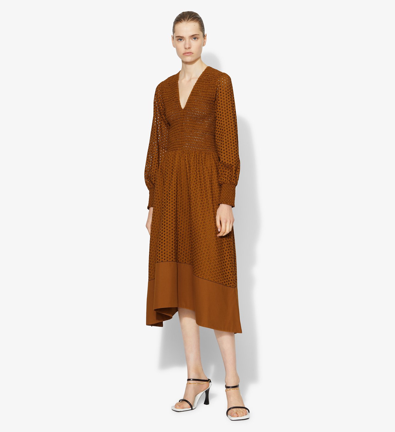 Broderie Anglaise Smocked Dress