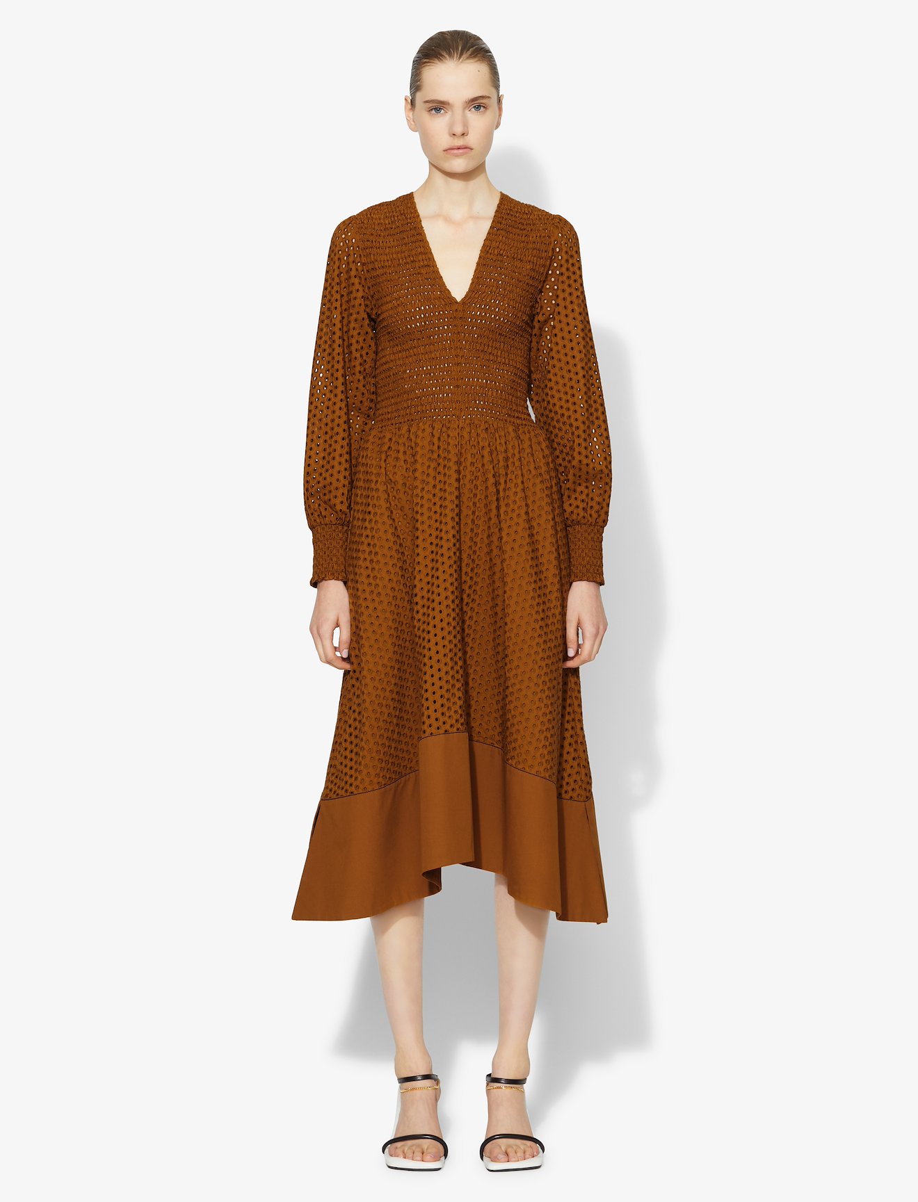 Broderie Anglaise Smocked Dress #1