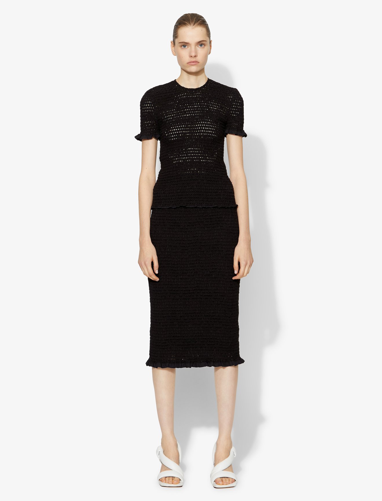 Broderie Anglaise Smocked Skirt #1