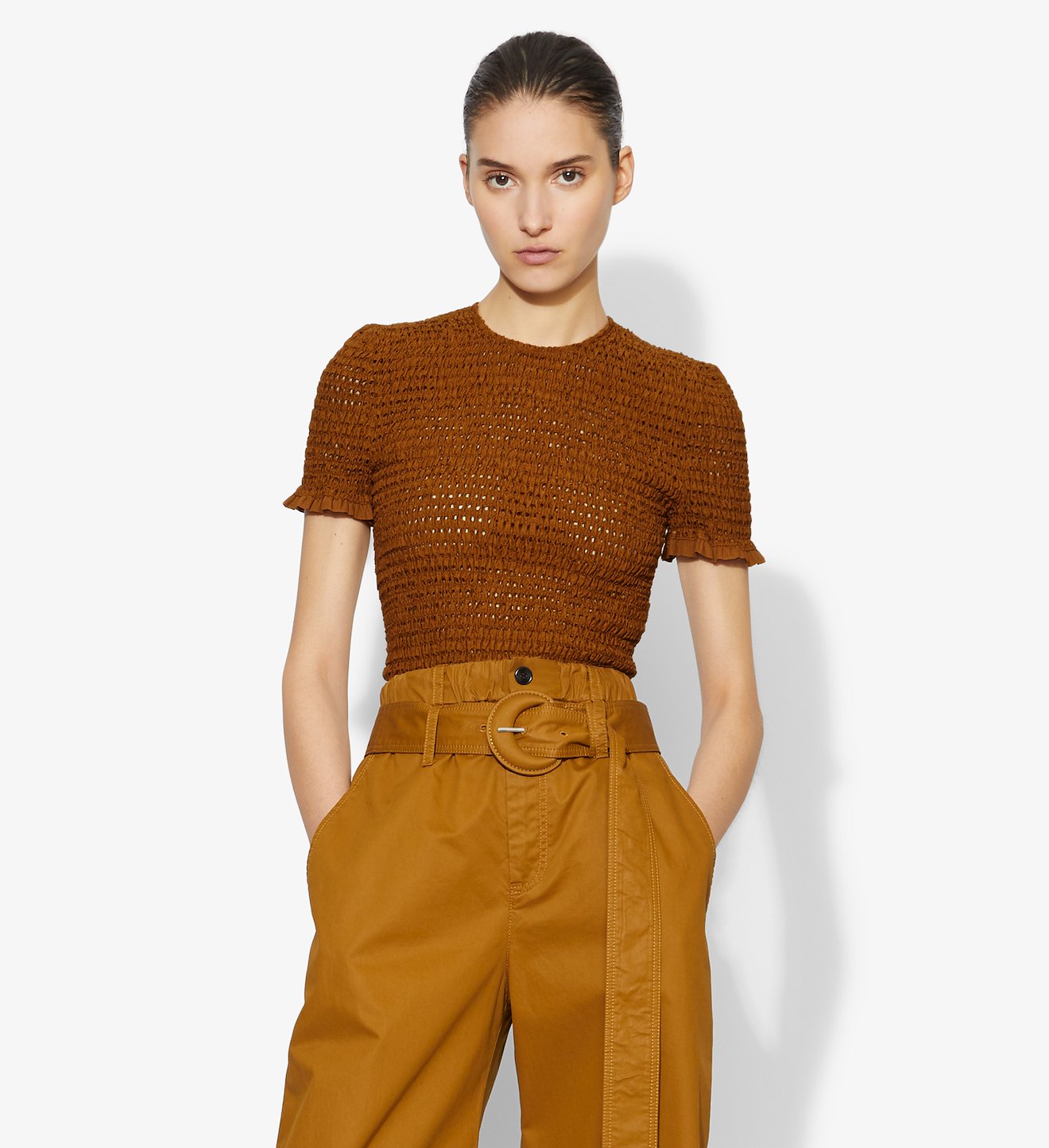 Broderie Anglaise Smocked Top