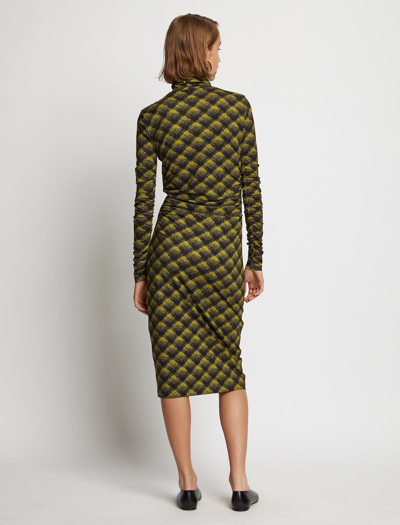 Brushed Plaid Jersey Dress #2