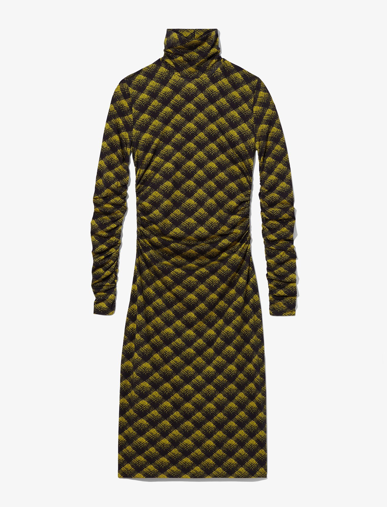 Brushed Plaid Jersey Dress #4