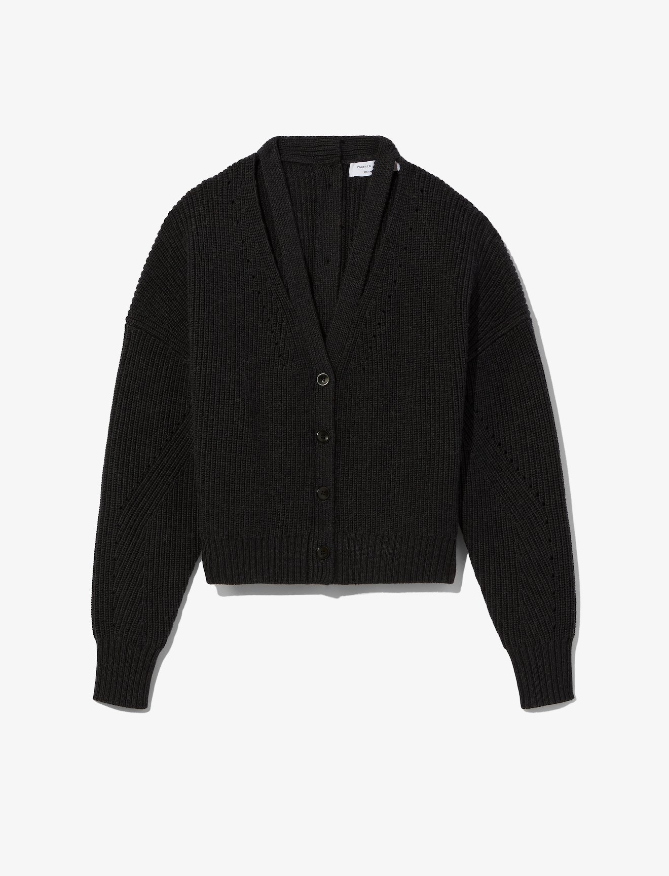 Button Back Merino Rib Cardigan #5