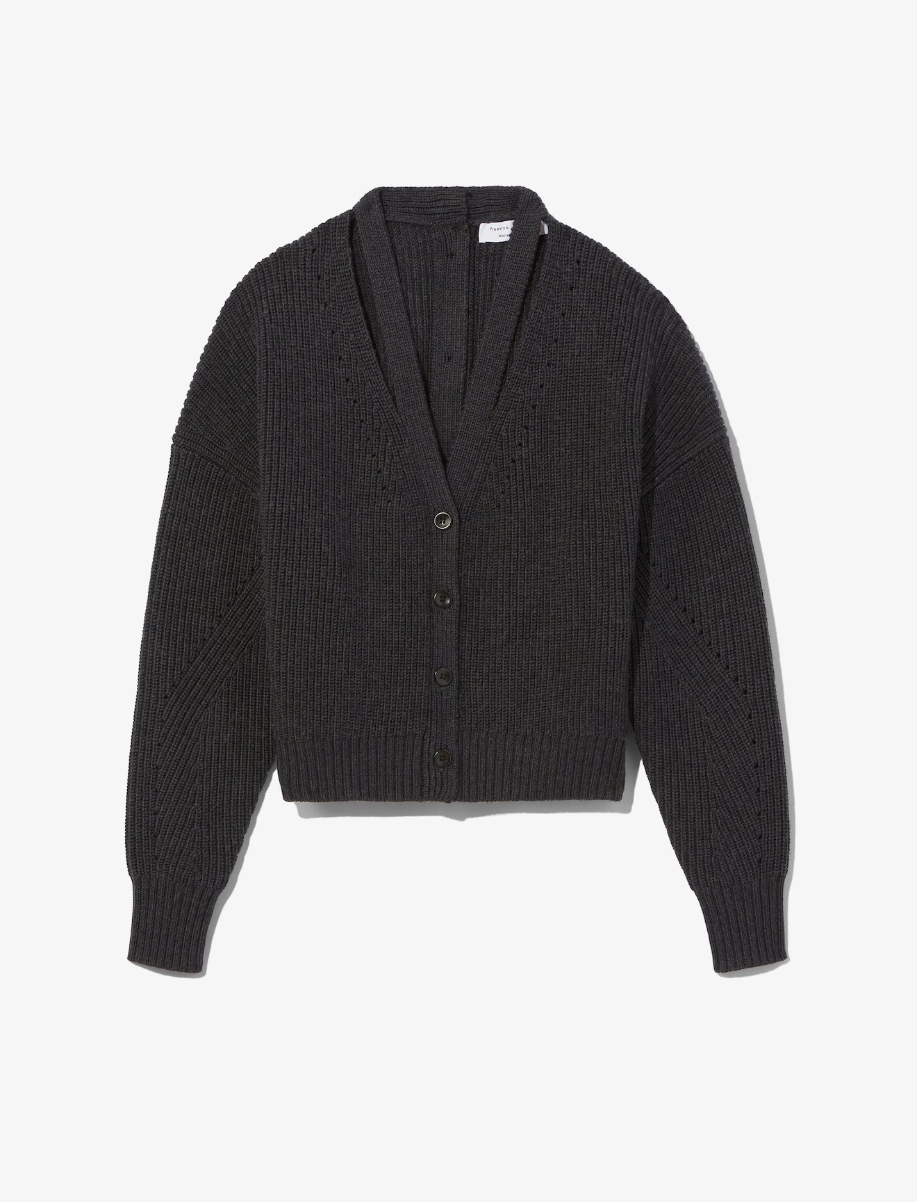 Button Back Merino Rib Cardigan #5