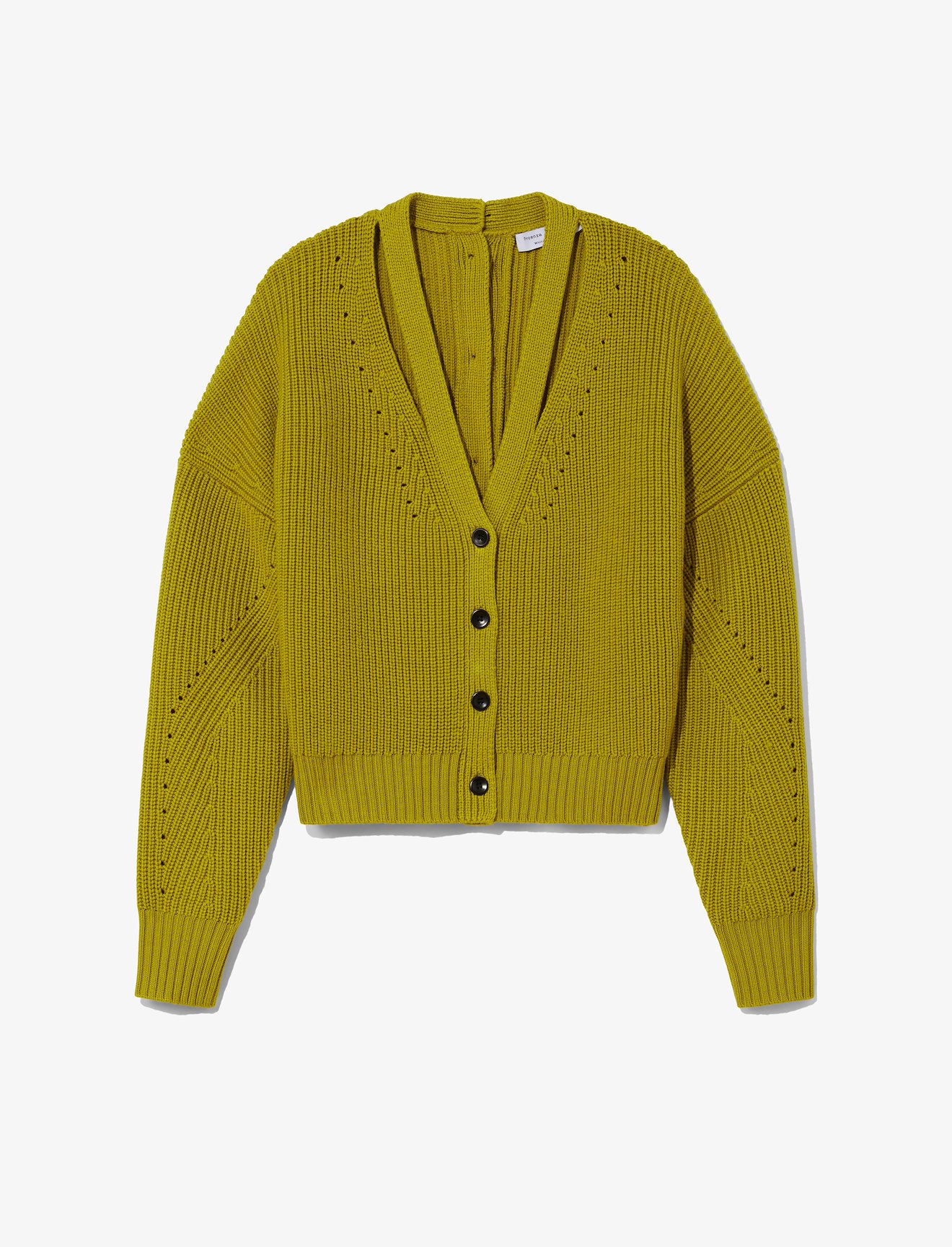 Button Back Merino Rib Cardigan #5