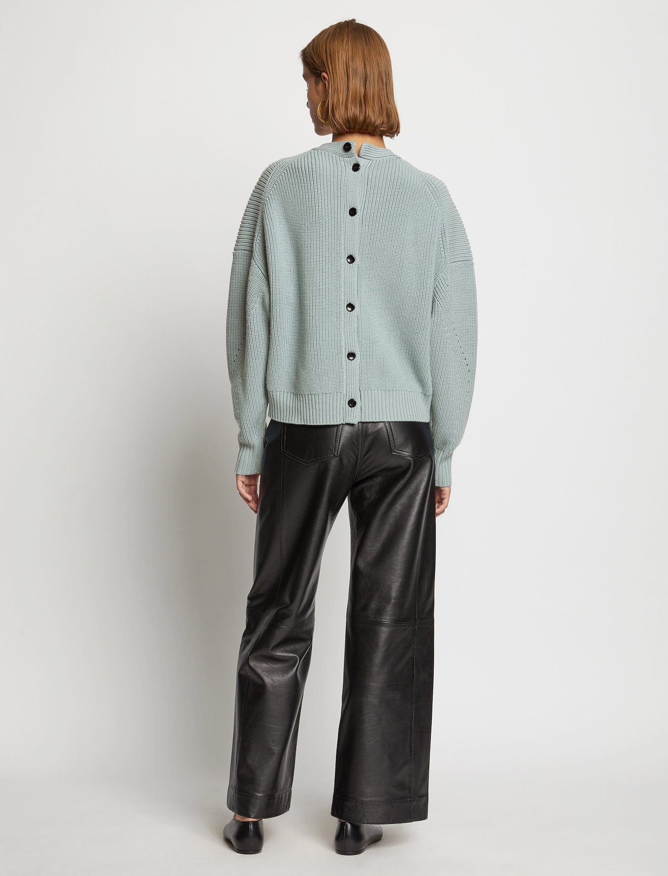 Button Back Merino Rib Cardigan #3