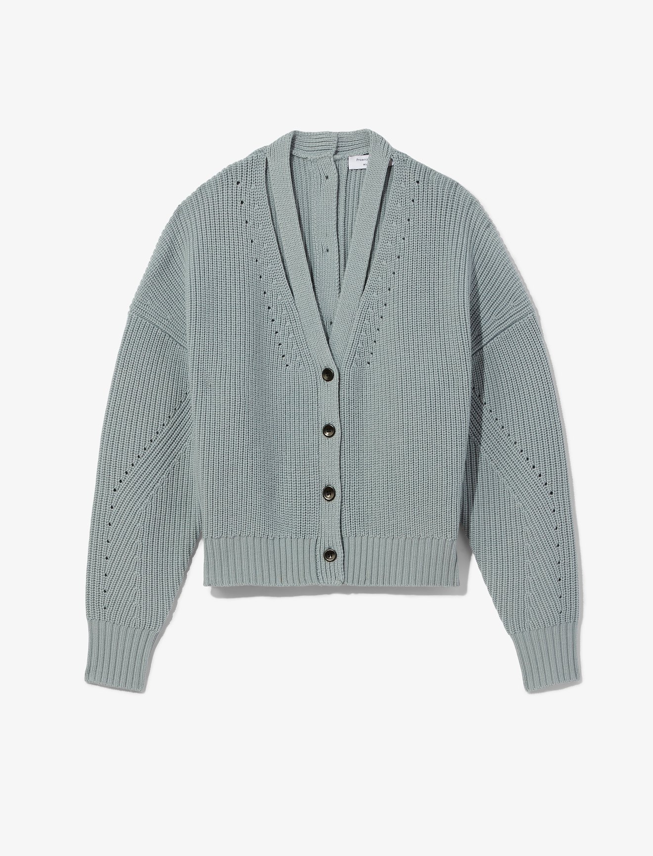 Button Back Merino Rib Cardigan #5