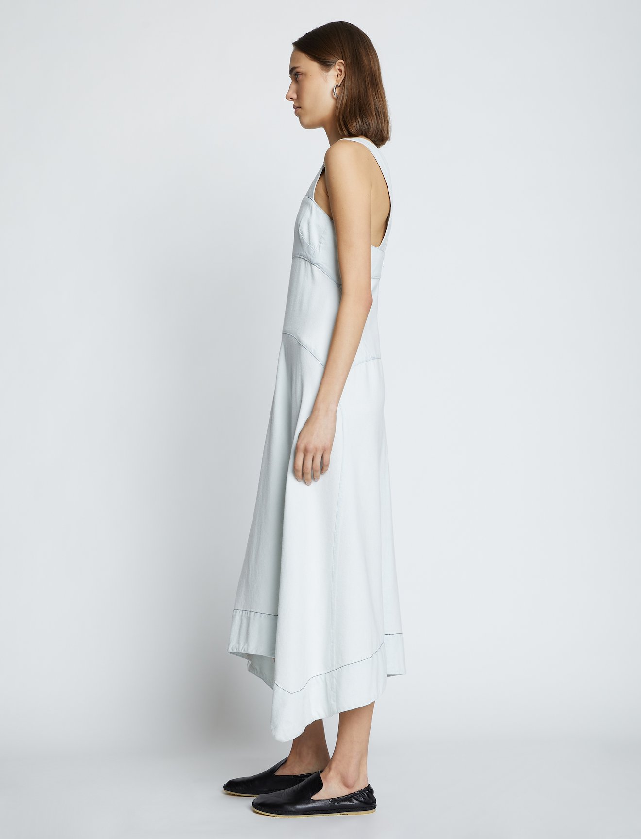 Chambray Seamed Dress #1