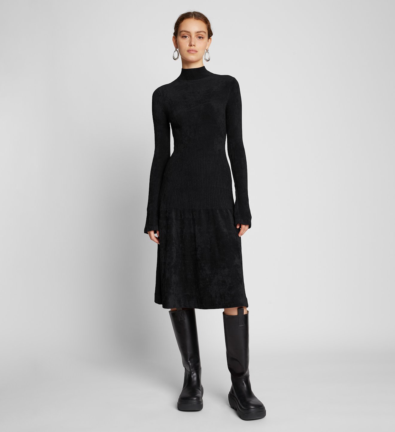 Chenille Turtleneck Dress