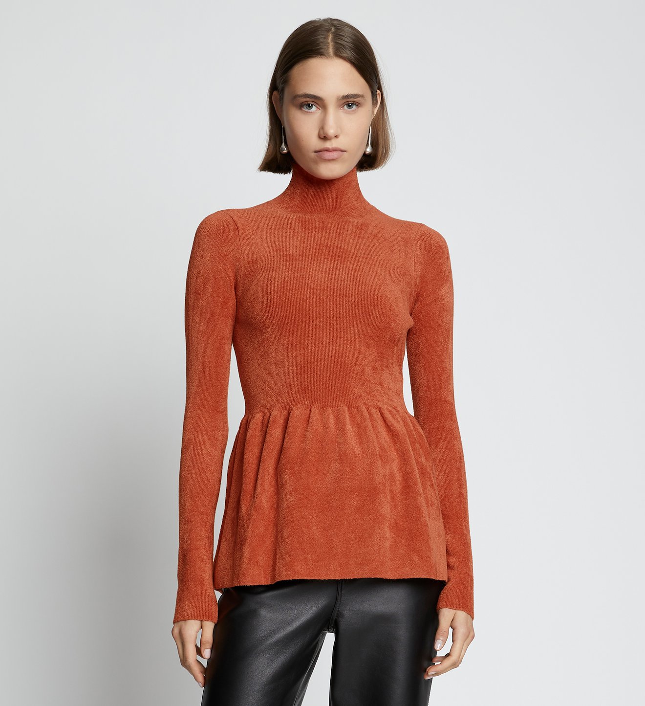 Chenille Turtleneck Sweater
