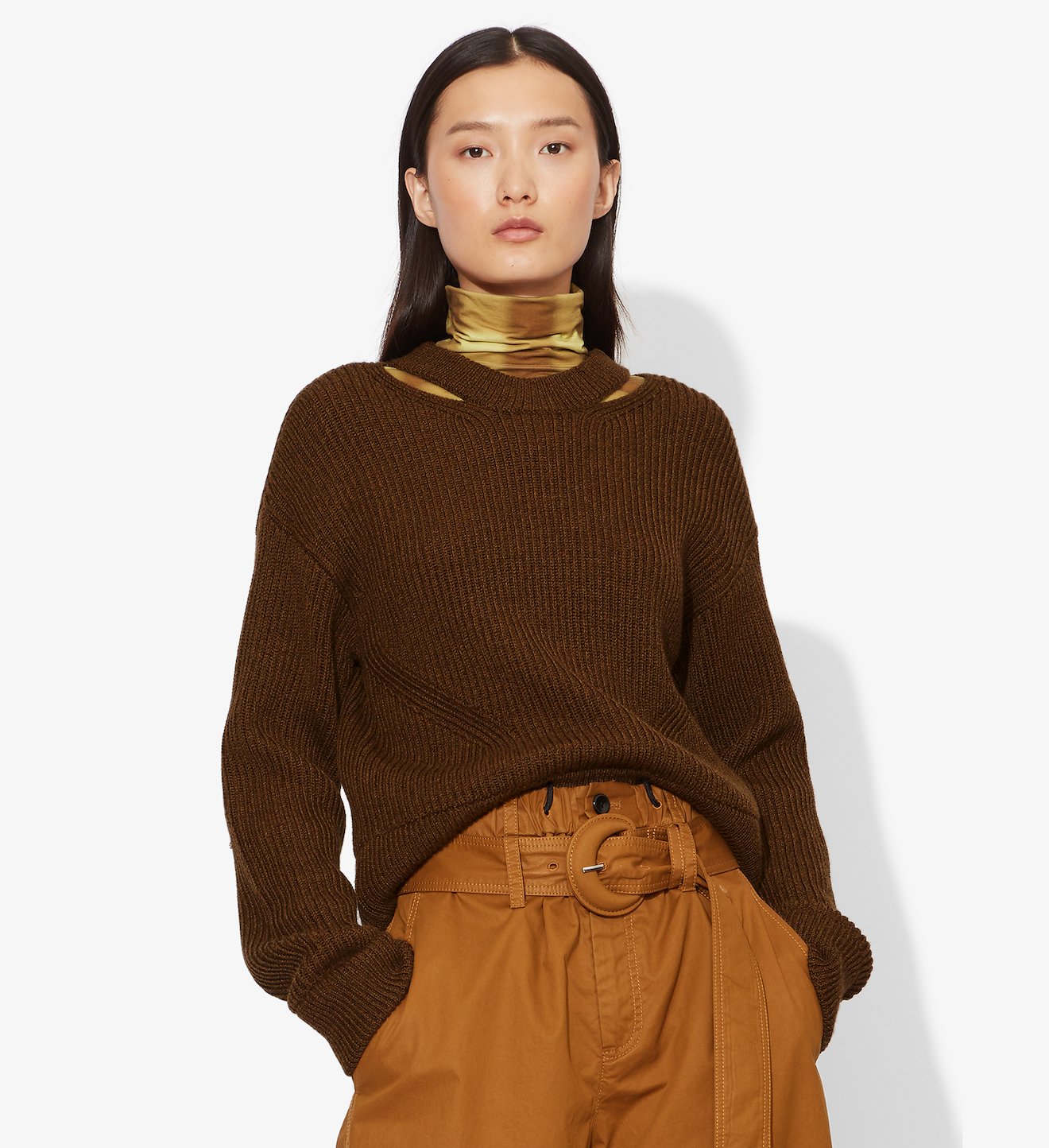 Chunky Rib Knit Sweater