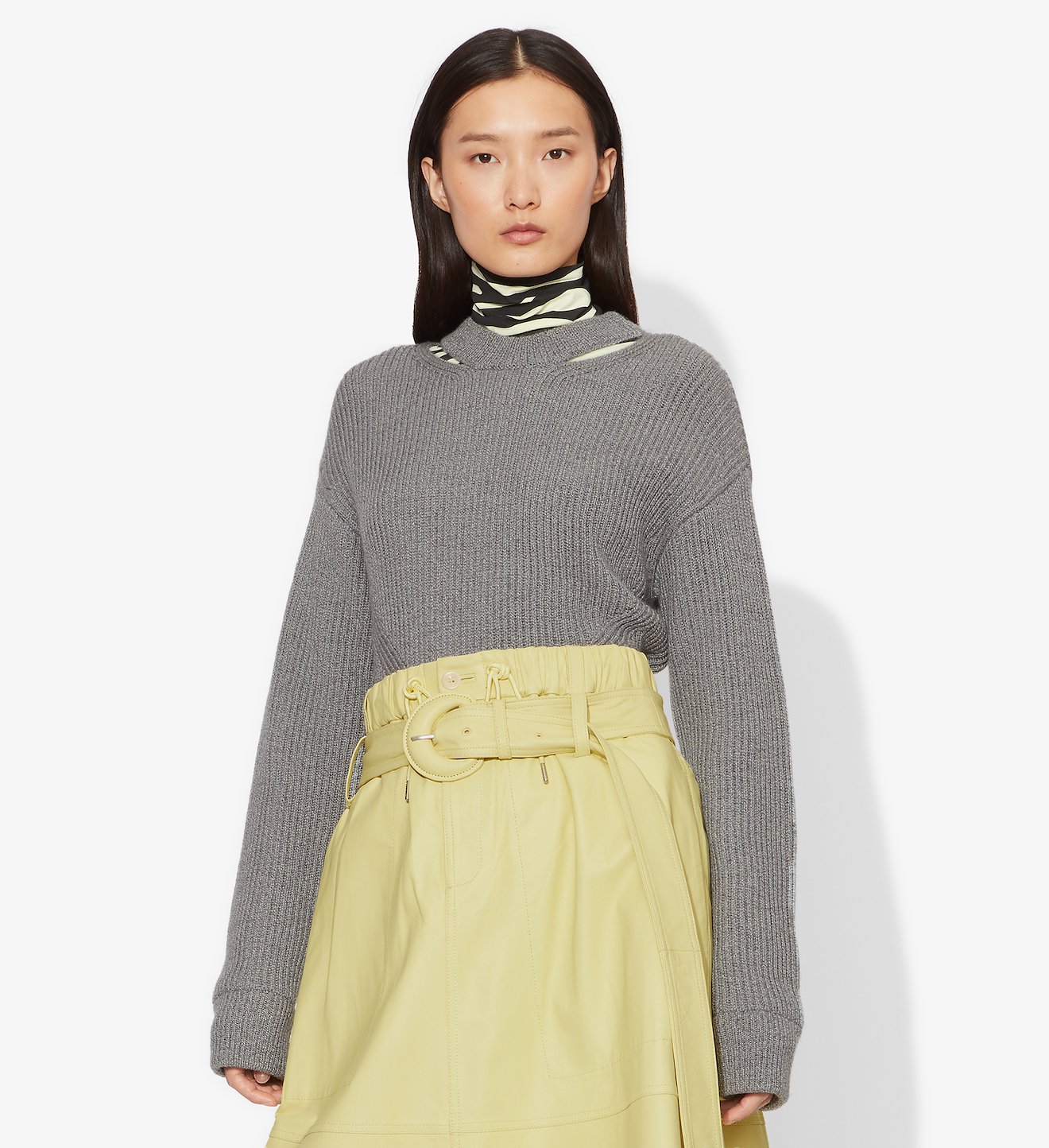 Chunky Rib Knit Sweater