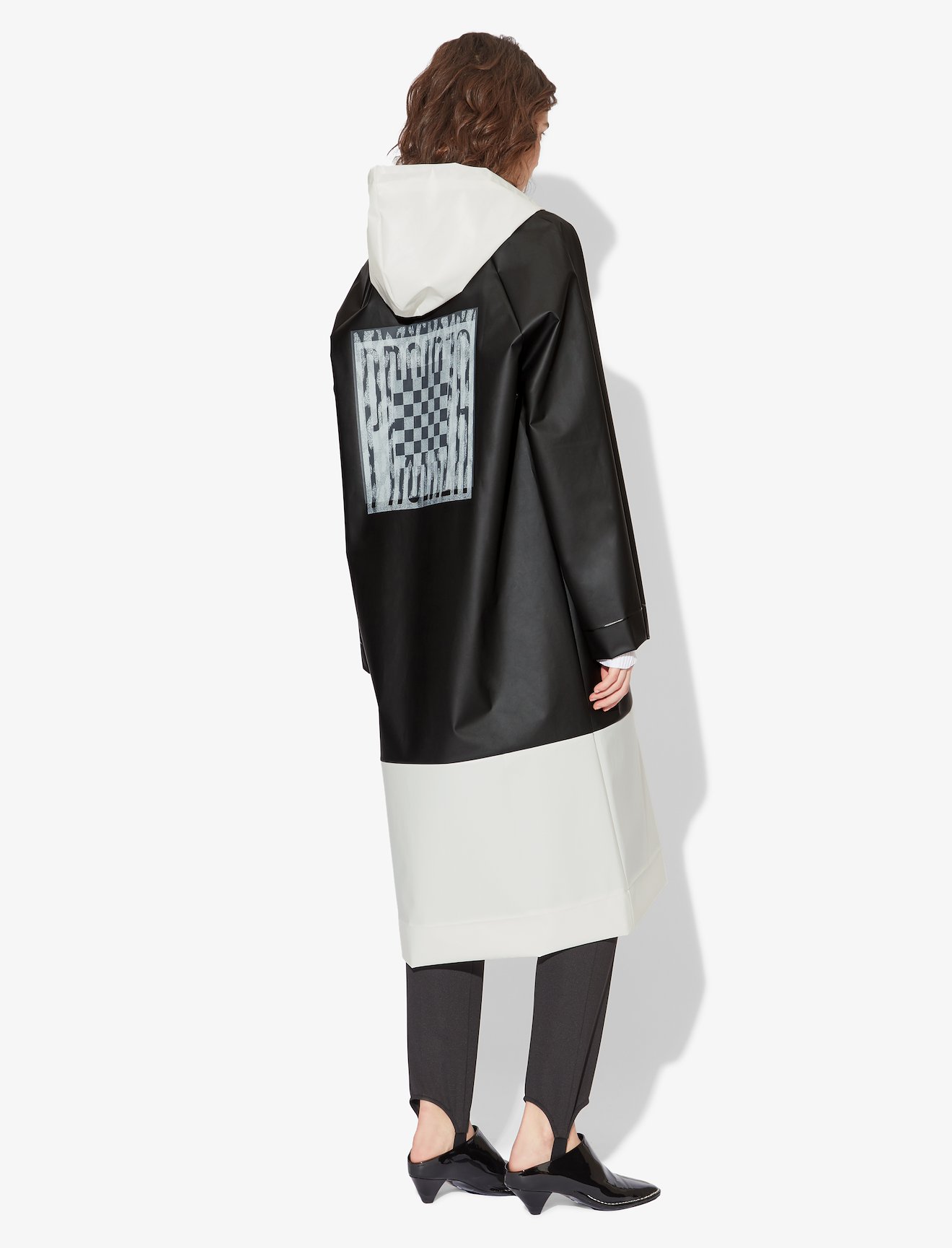 Colorblock Long Raincoat #2