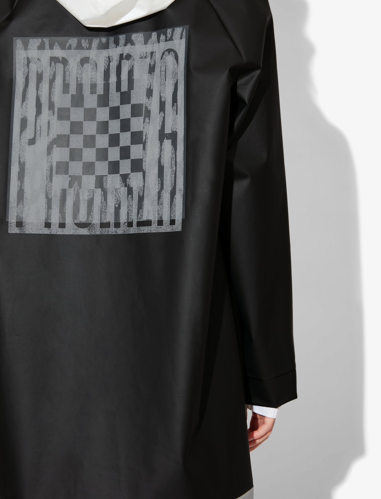 Colorblock Long Raincoat #4