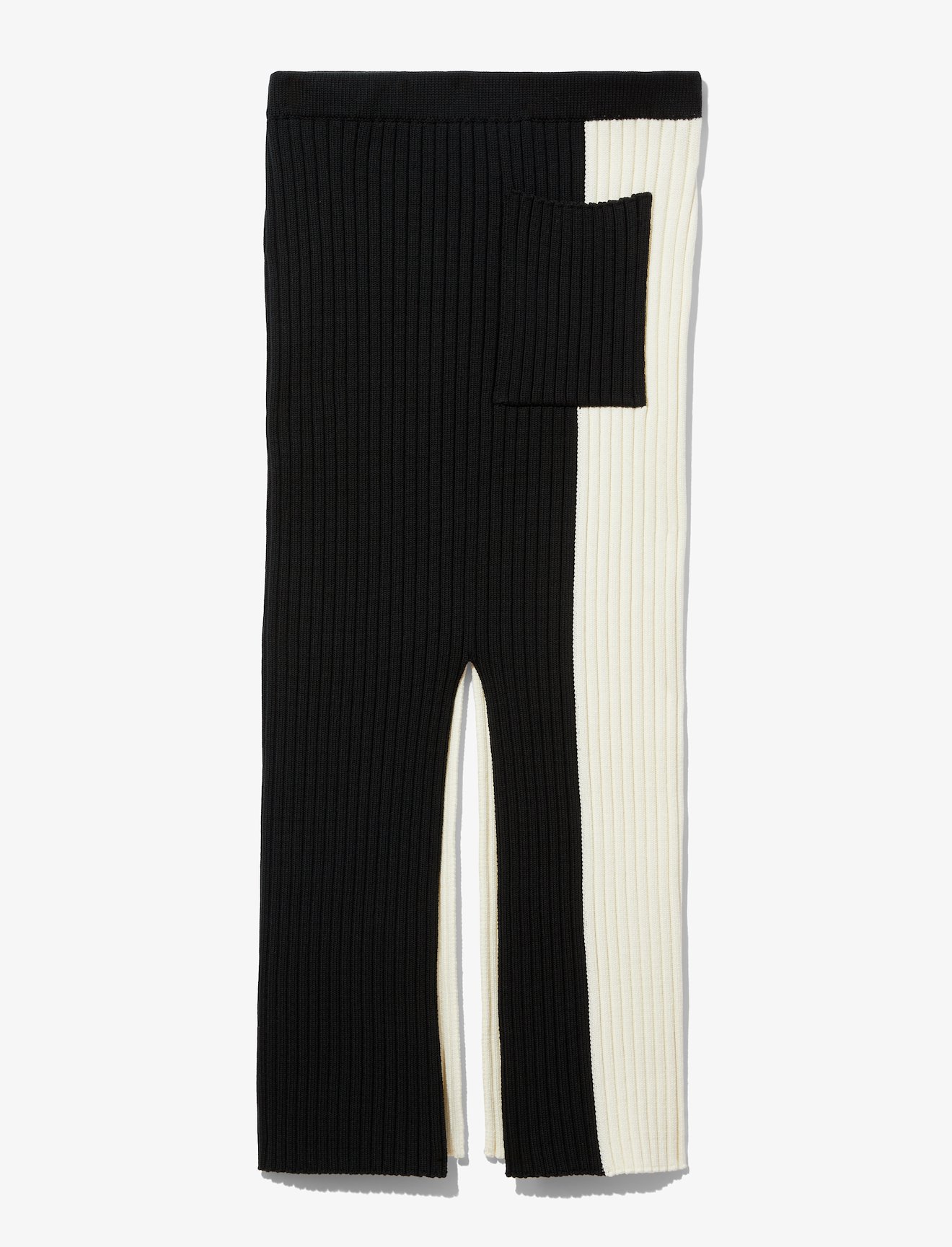 Colorblock Rib Knit Skirt #4