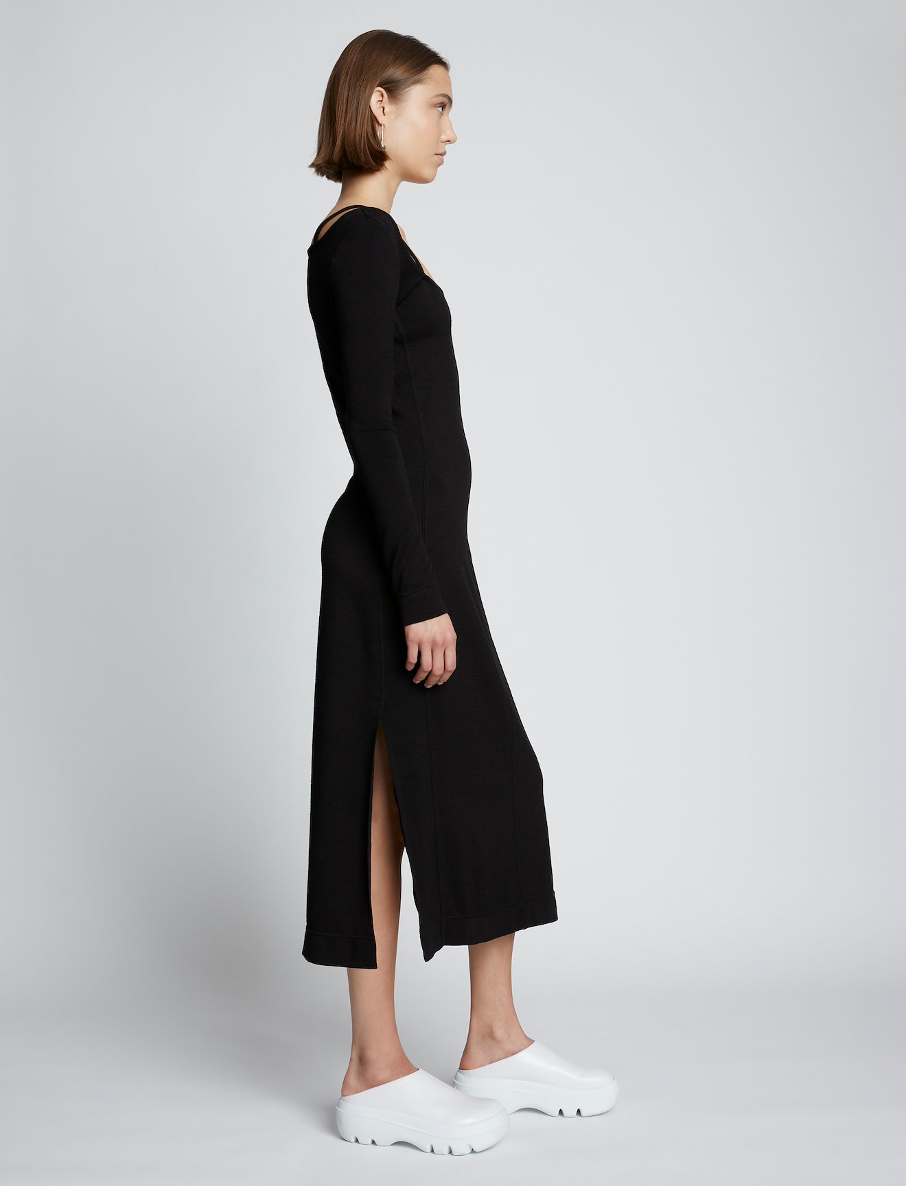 Compact Jersey Square Neck Dress #1