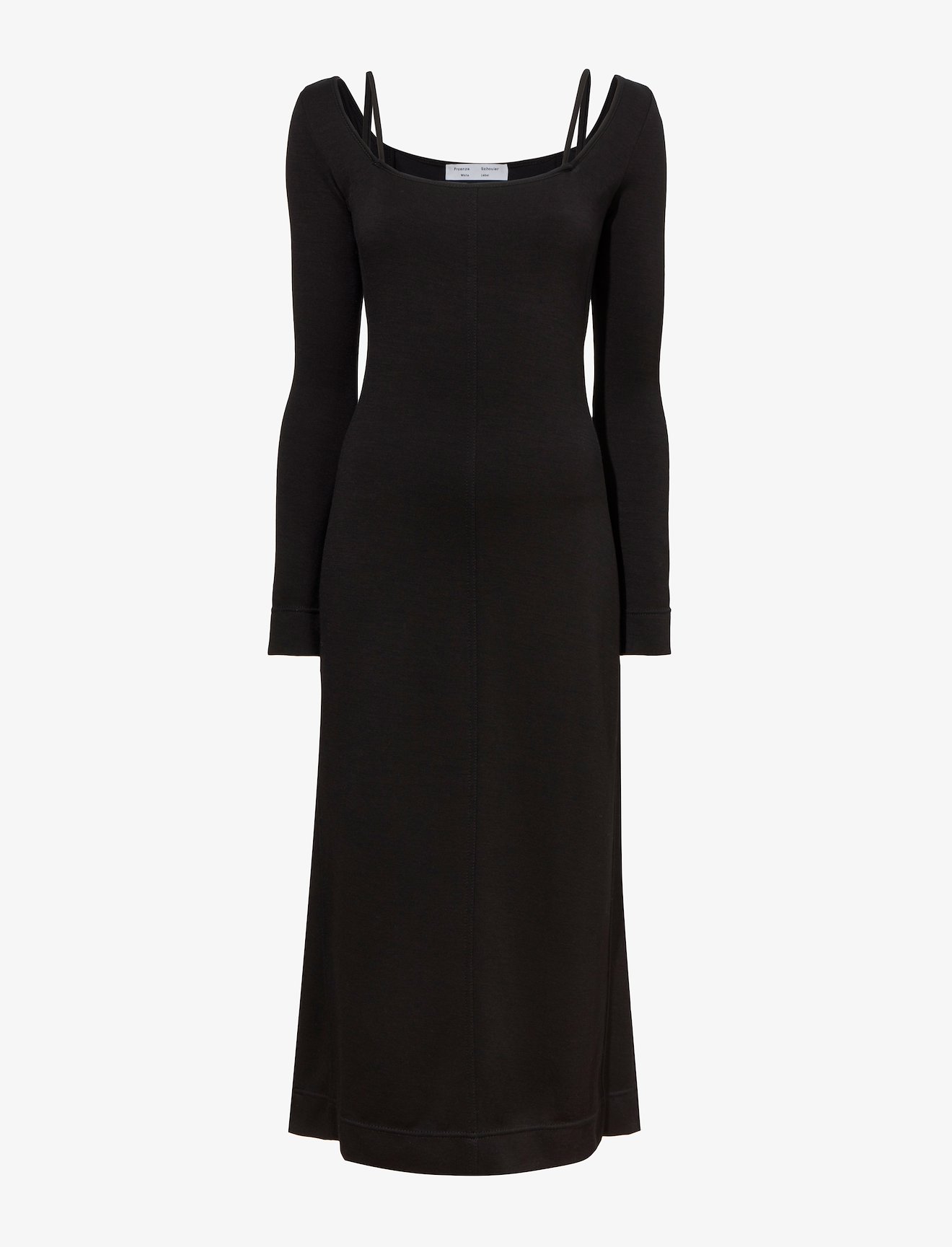 Compact Jersey Square Neck Dress #4