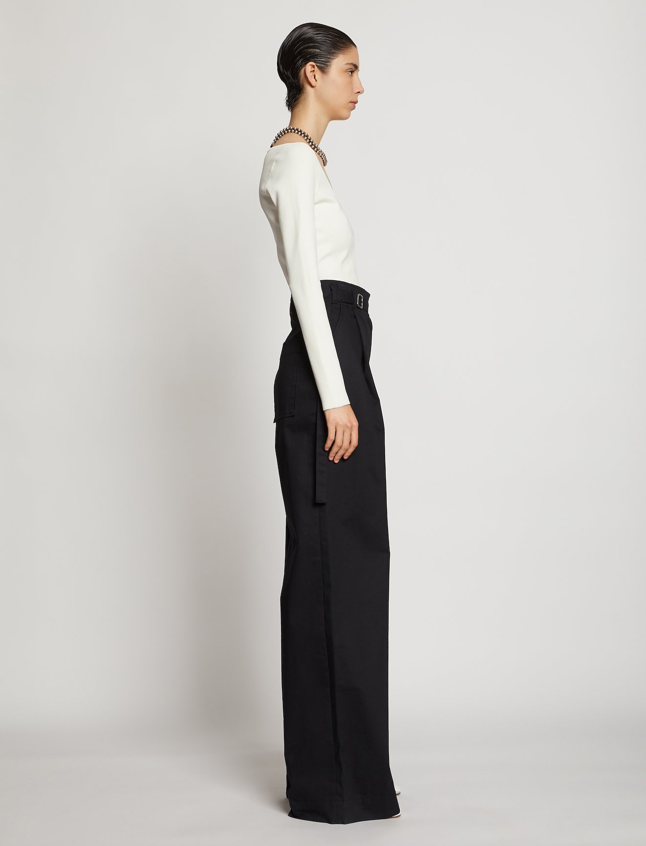 Compact Knit Scoop Neck Top #2