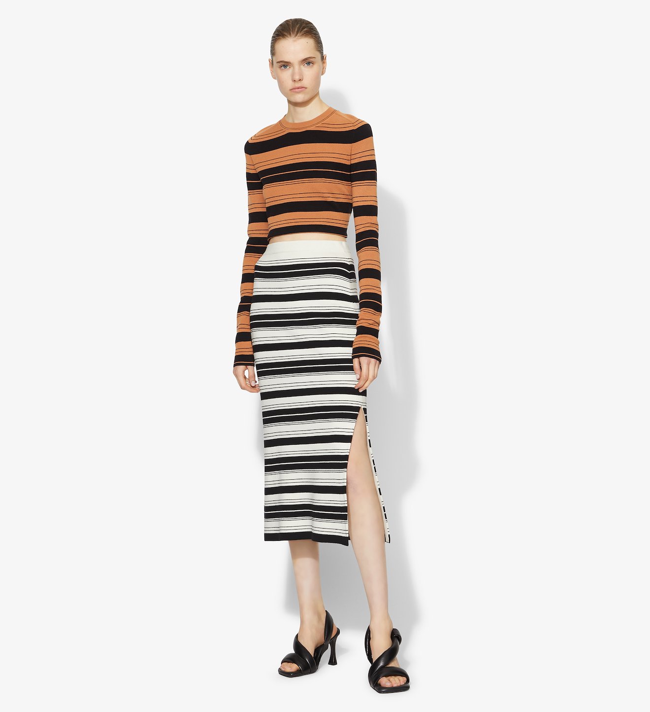 Compact Stripe Skirt