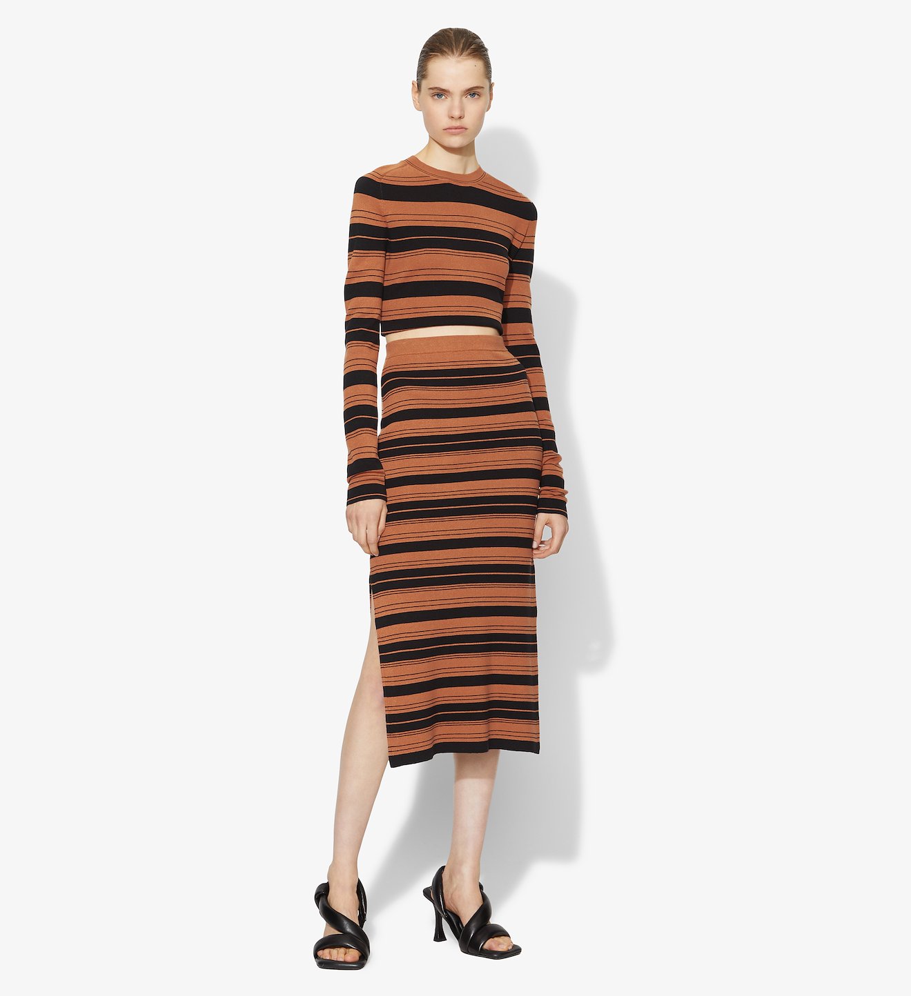 Compact Stripe Skirt
