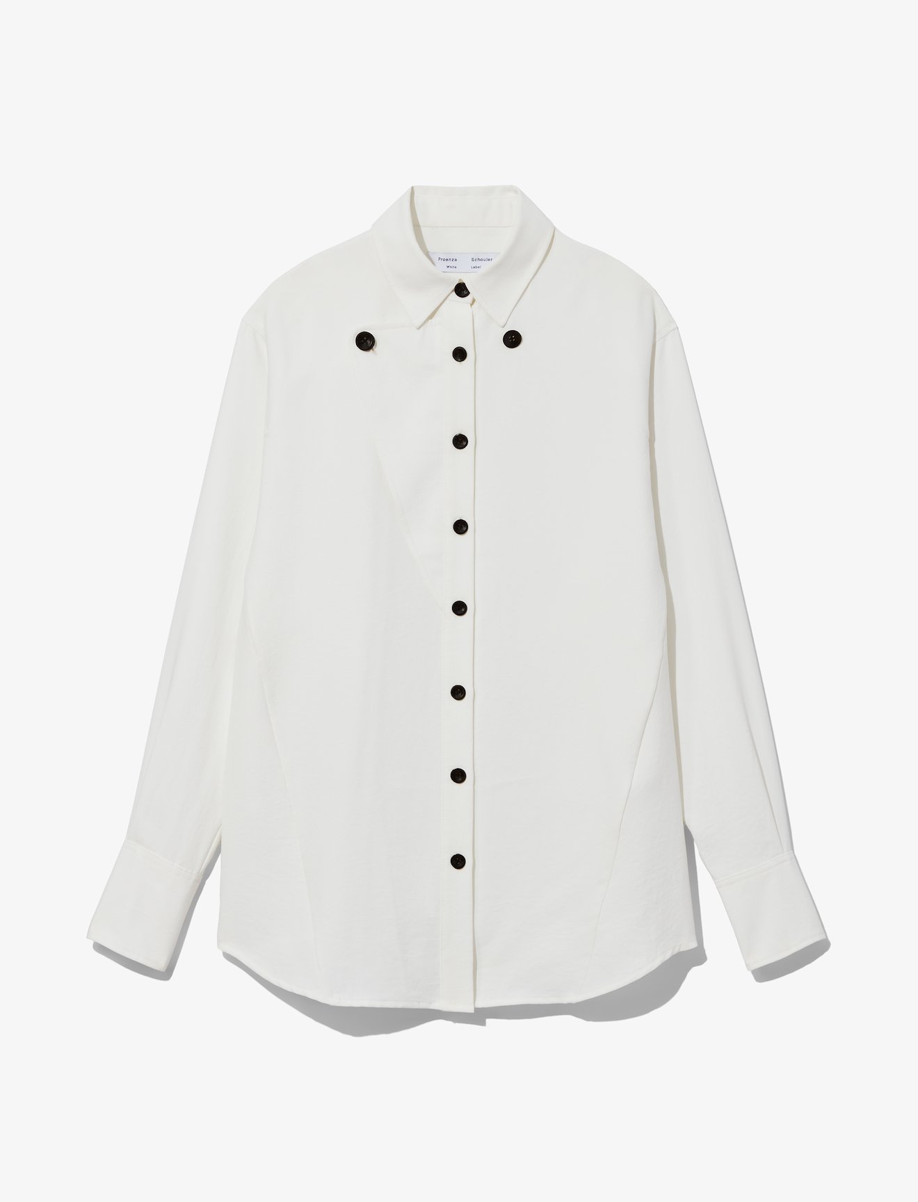 Contrast Button Long Sleeve Shirt #4
