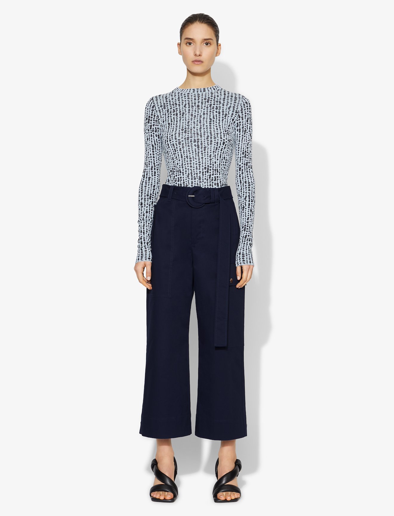 Cotton Belted Cargo Pants #1