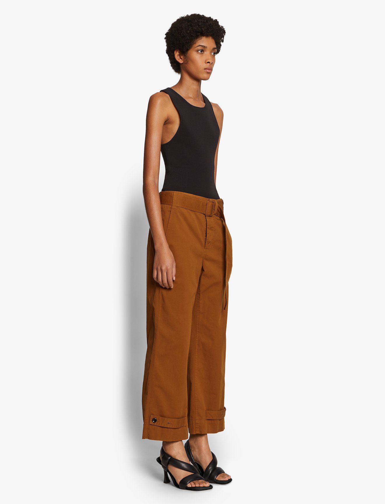 Cotton Belted Pants #1
