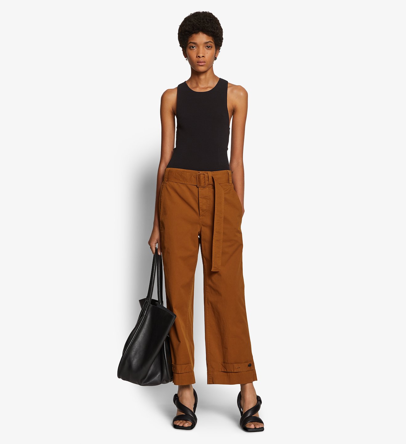 Cotton Belted Pants