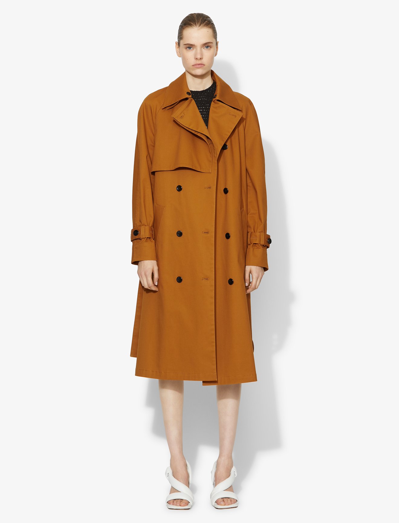 Cotton Belted Trench Coat #1