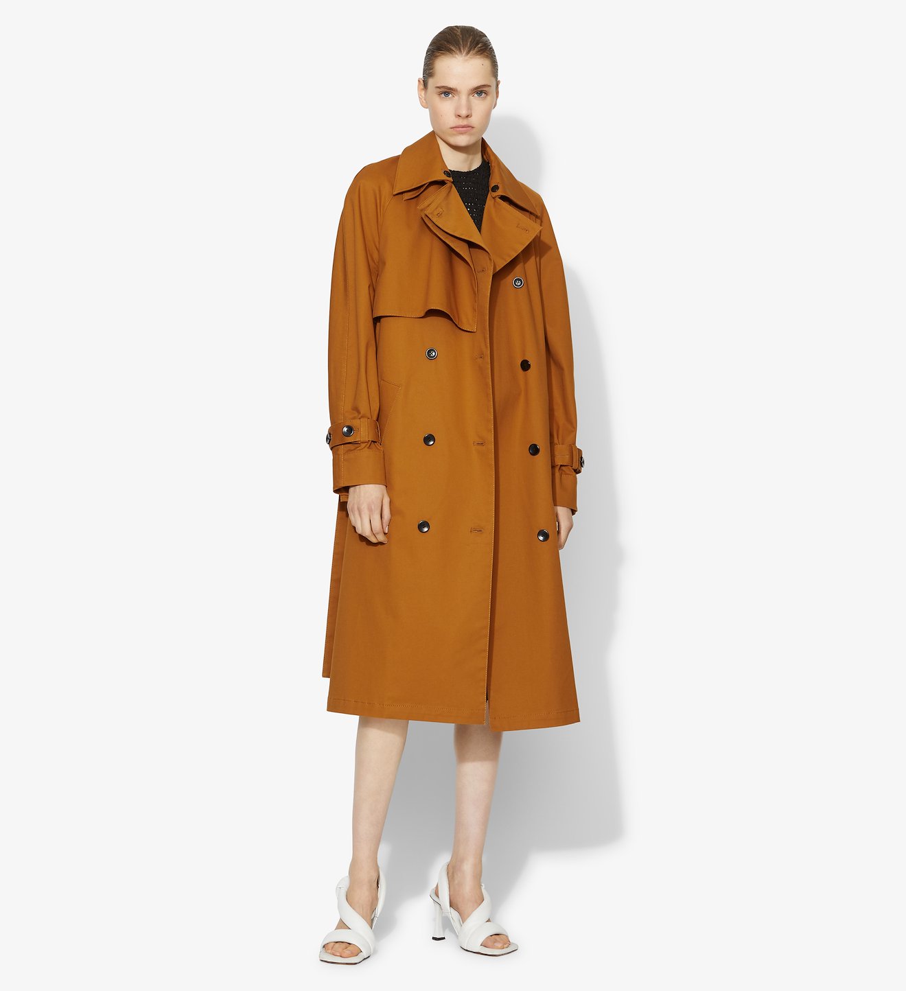 Cotton Belted Trench Coat