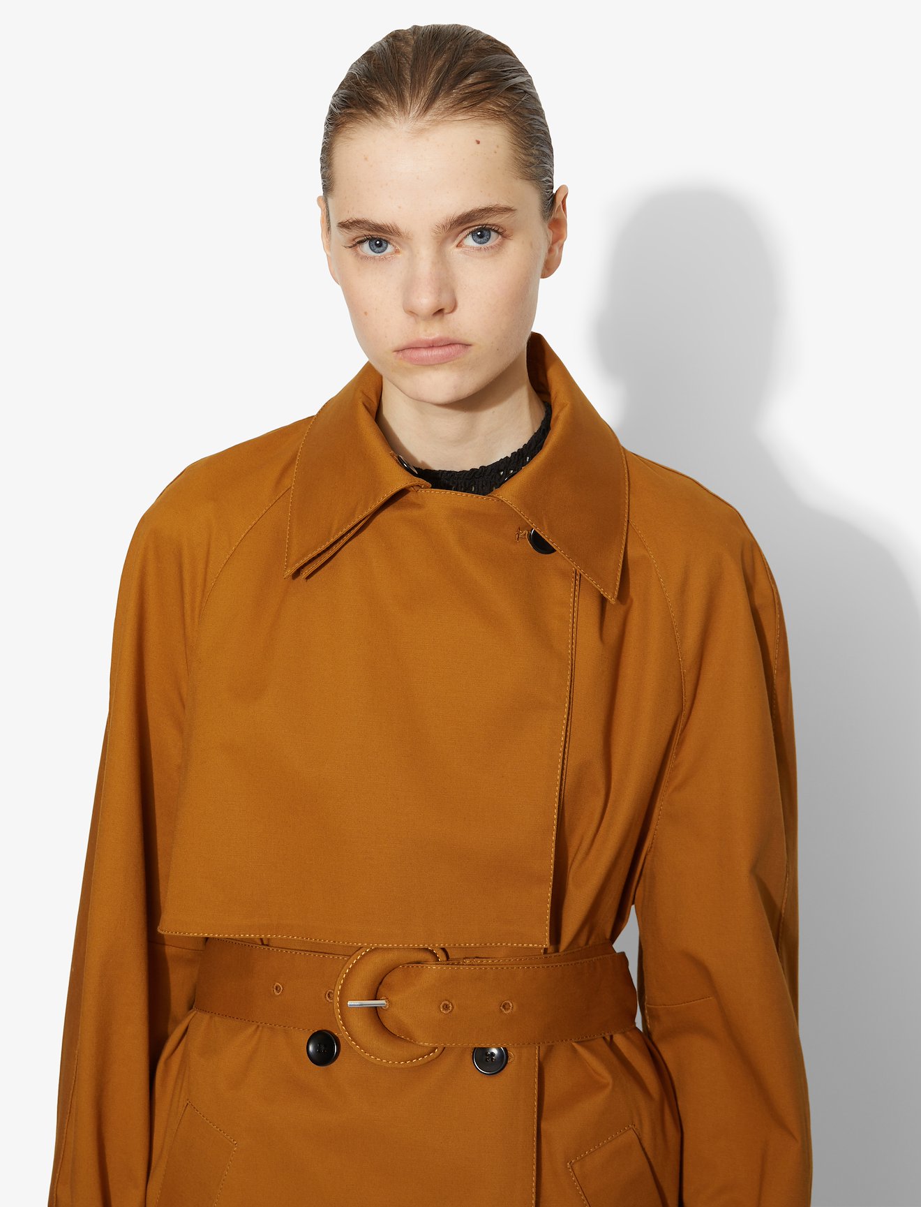 Cotton Belted Trench Coat #3