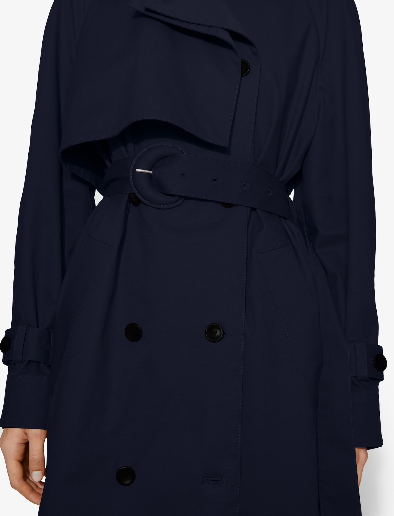 Cotton Belted Trench Coat #3