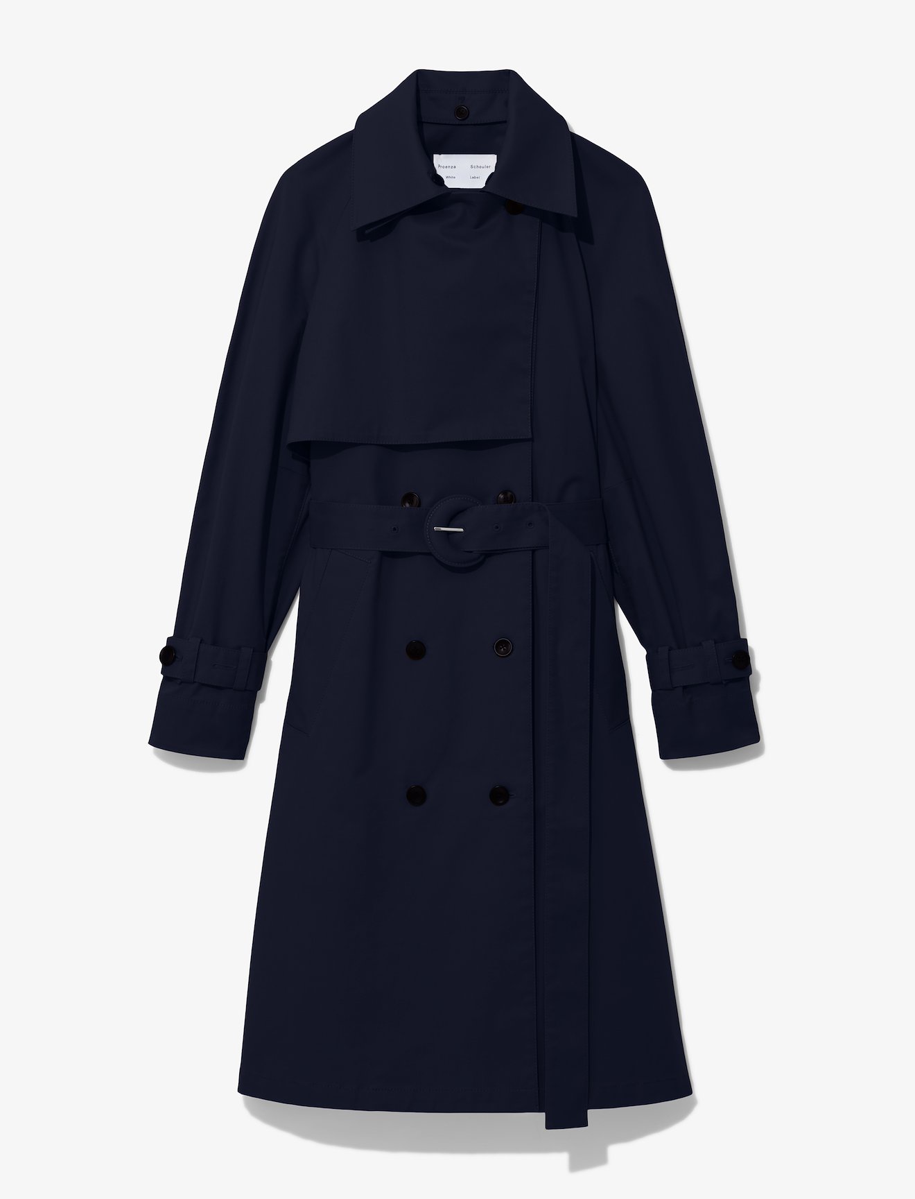 Cotton Belted Trench Coat #4