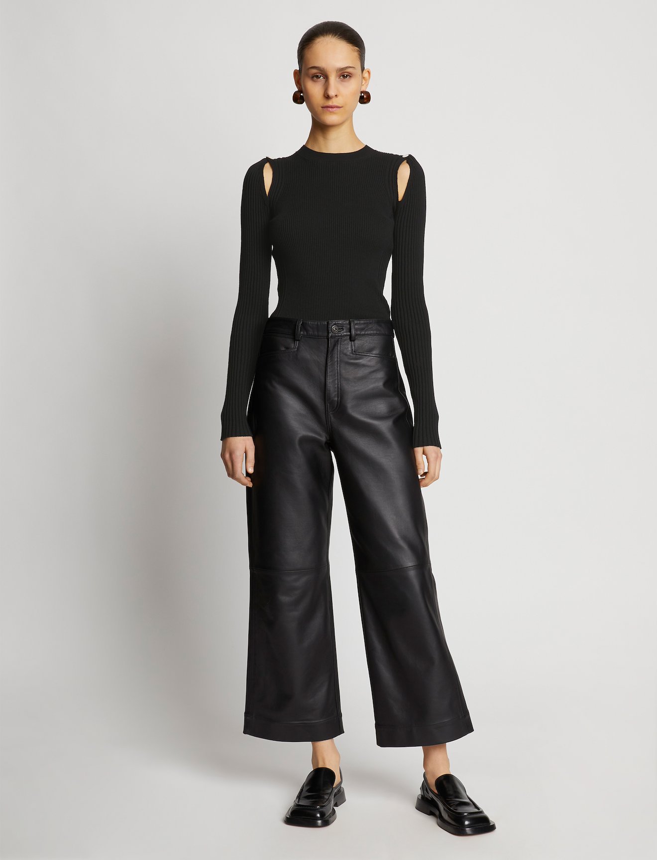 Cotton Cashmere Long Sleeve Sweater #1