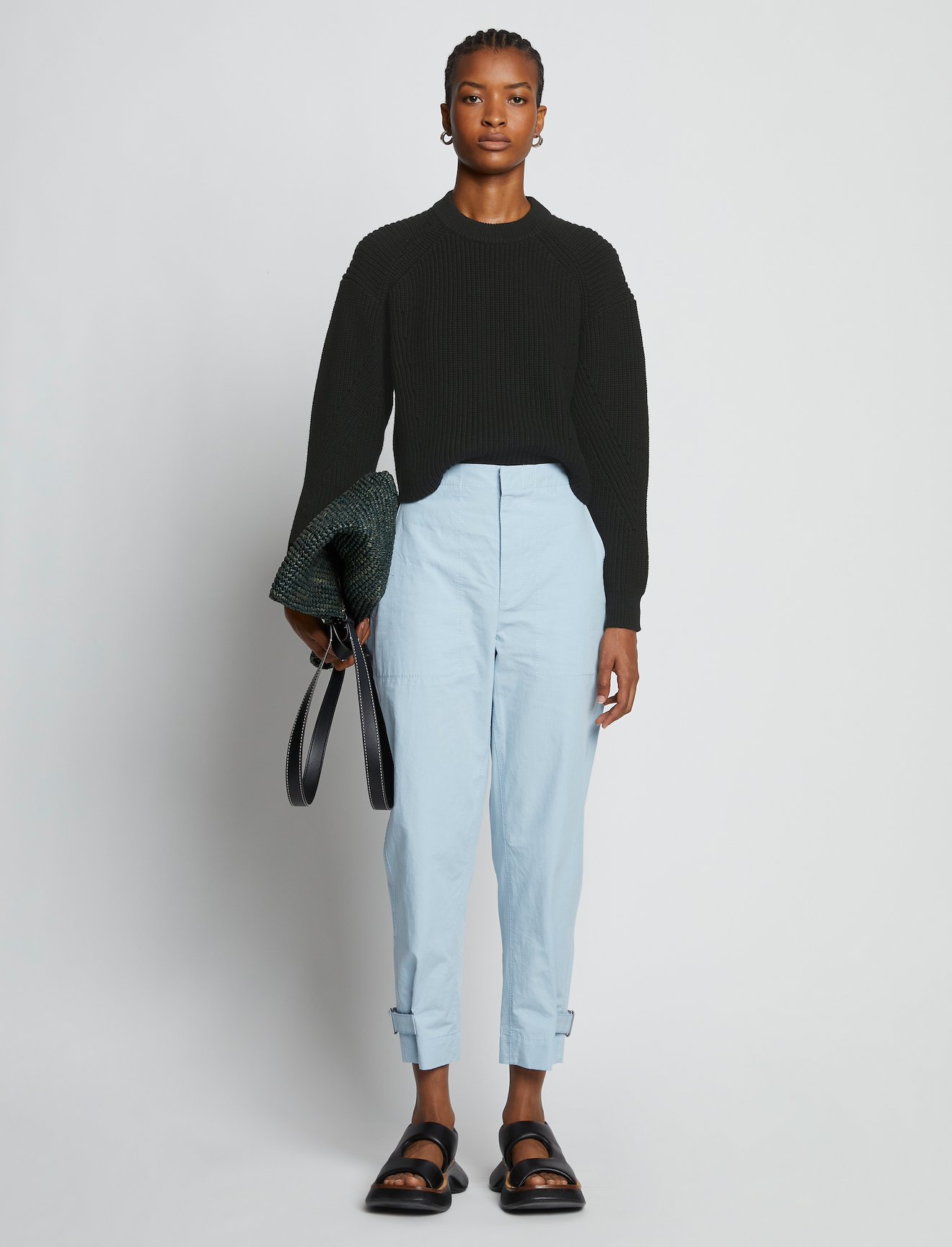 Cotton Cashmere Mockneck Sweater #1