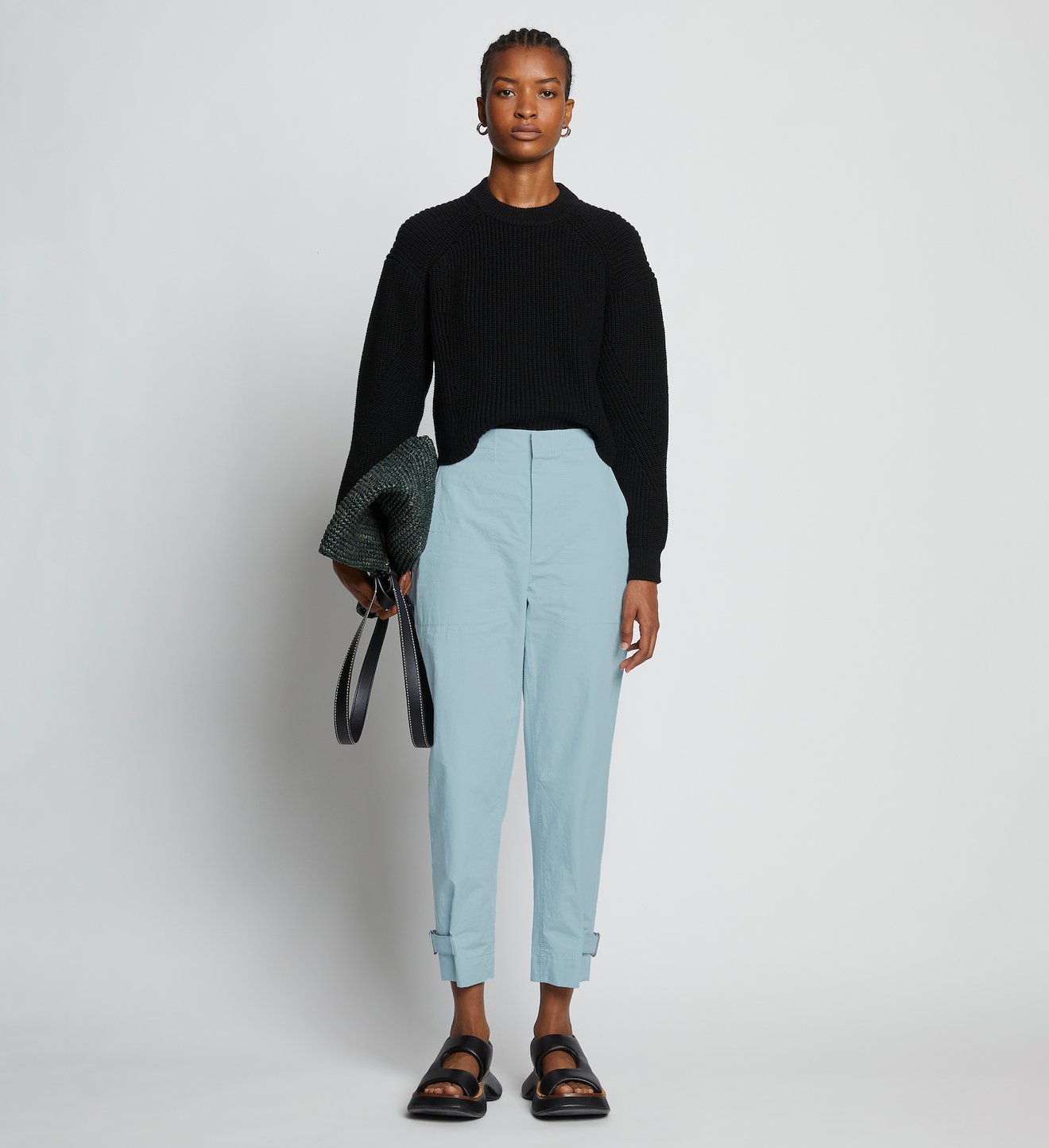 Cotton Linen Tapered Pants