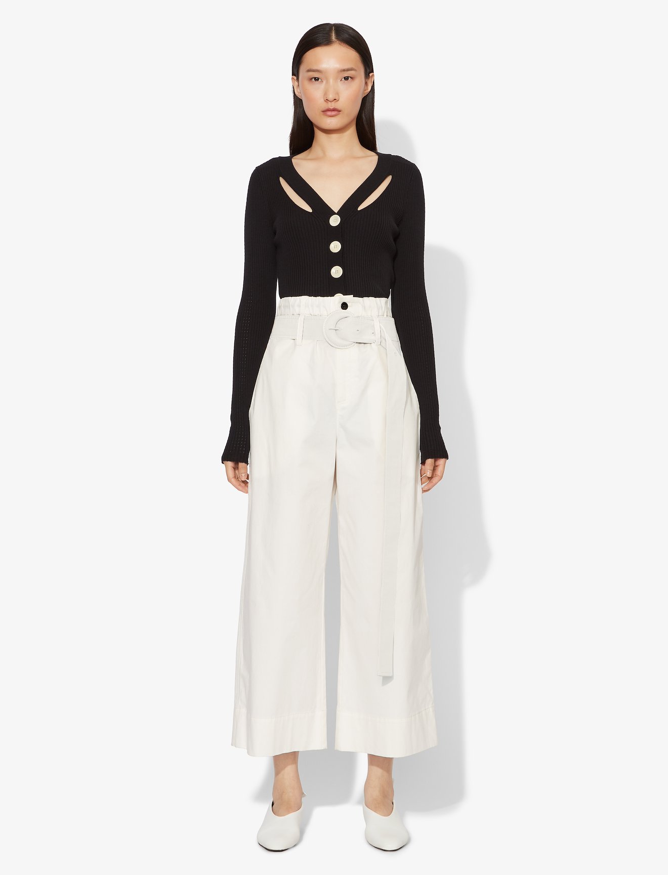 Cotton Paper Bag Pants #1