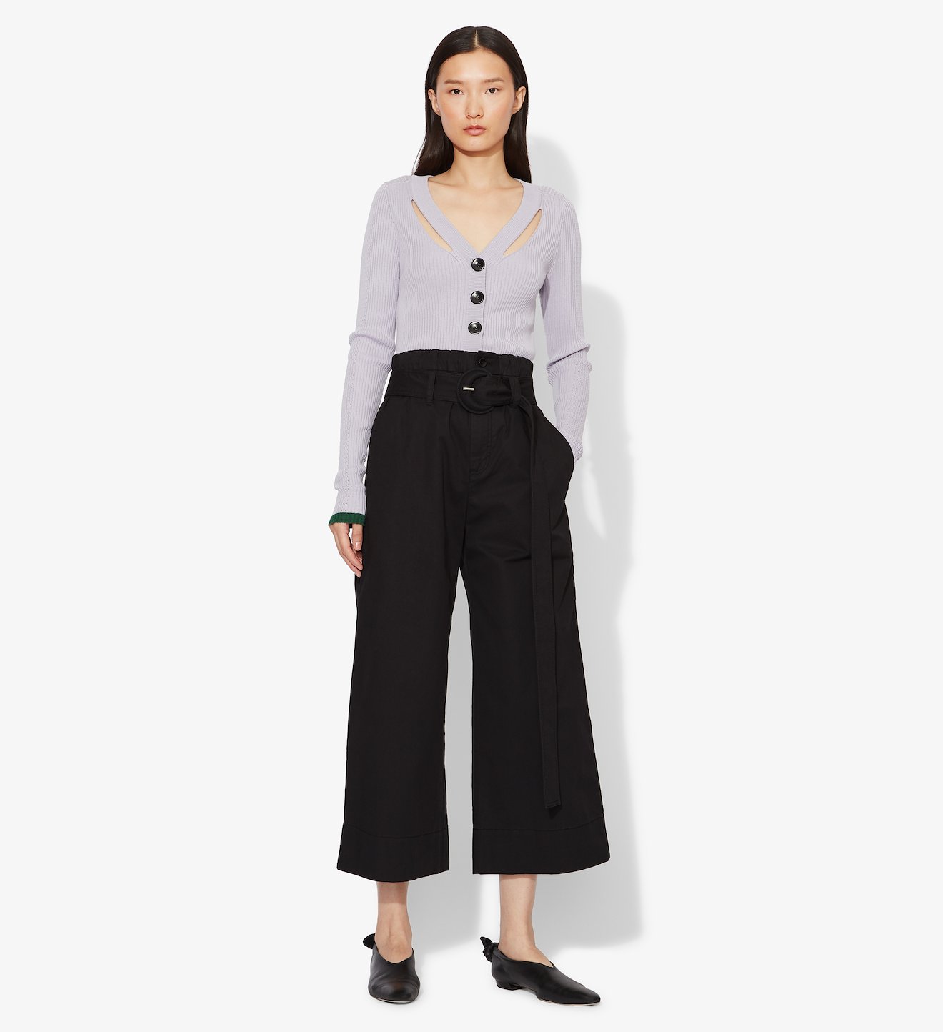 Cotton Paper Bag Pants #1