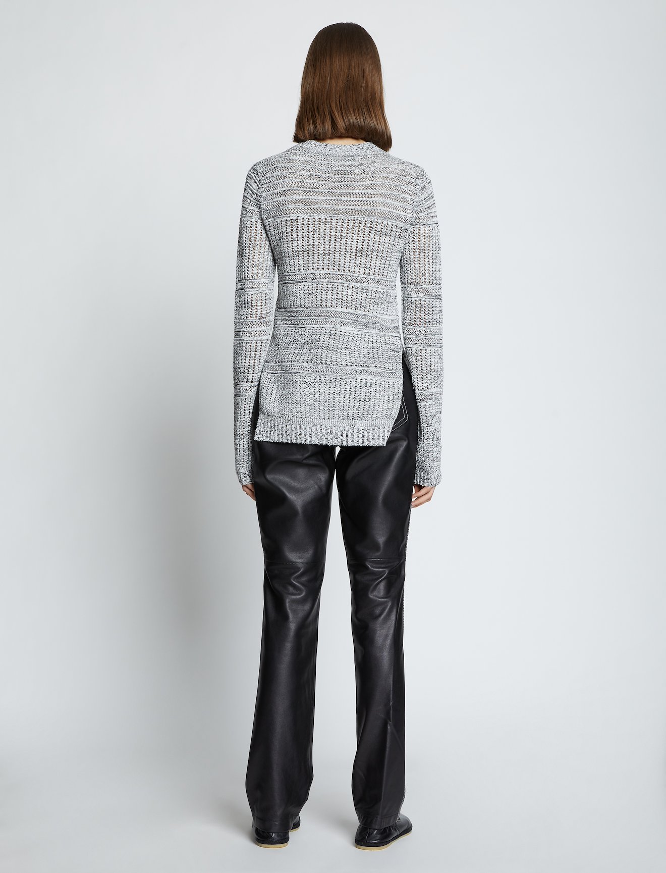 Cotton Silk Pique Knit Top #3