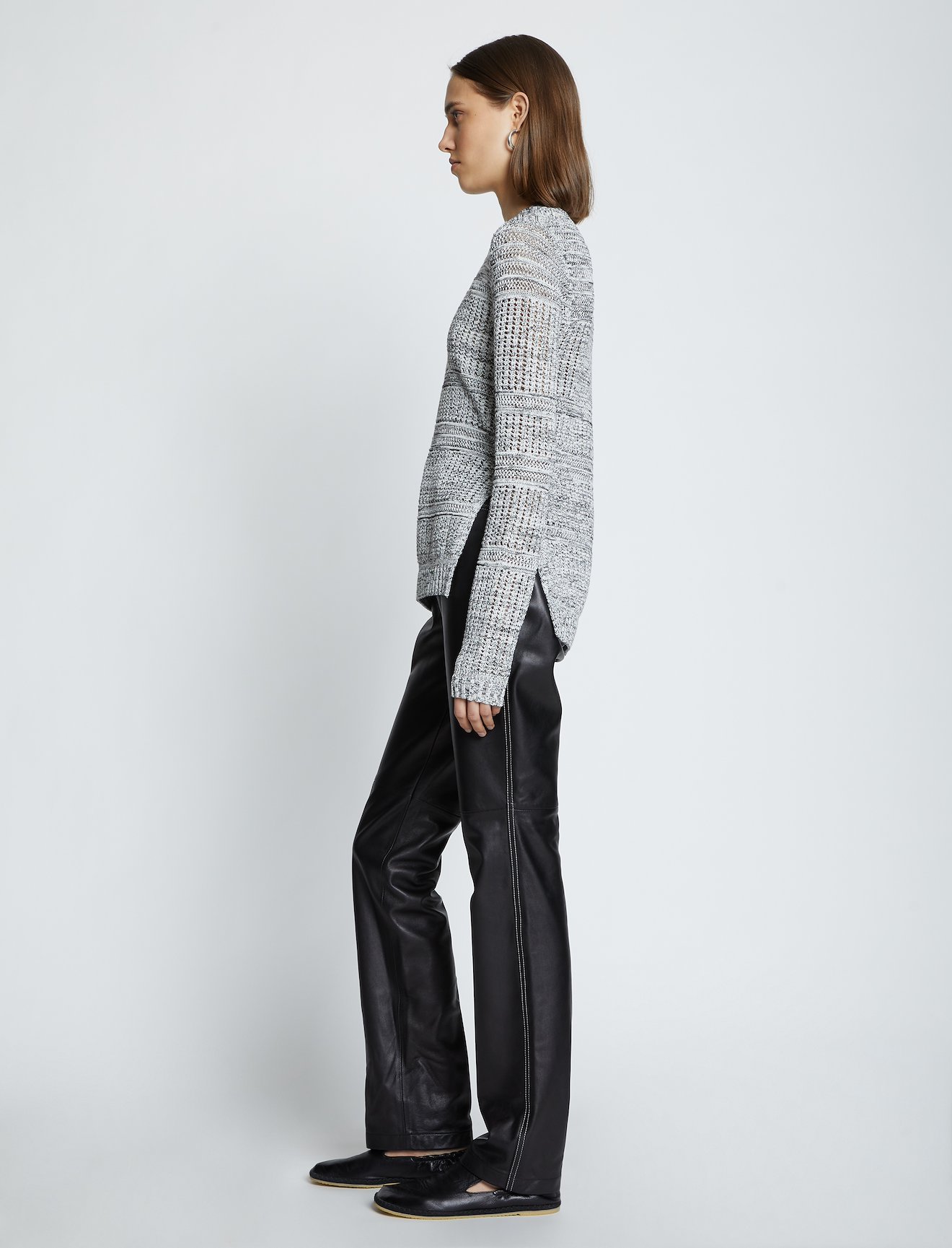 Cotton Silk Pique Knit Top #2