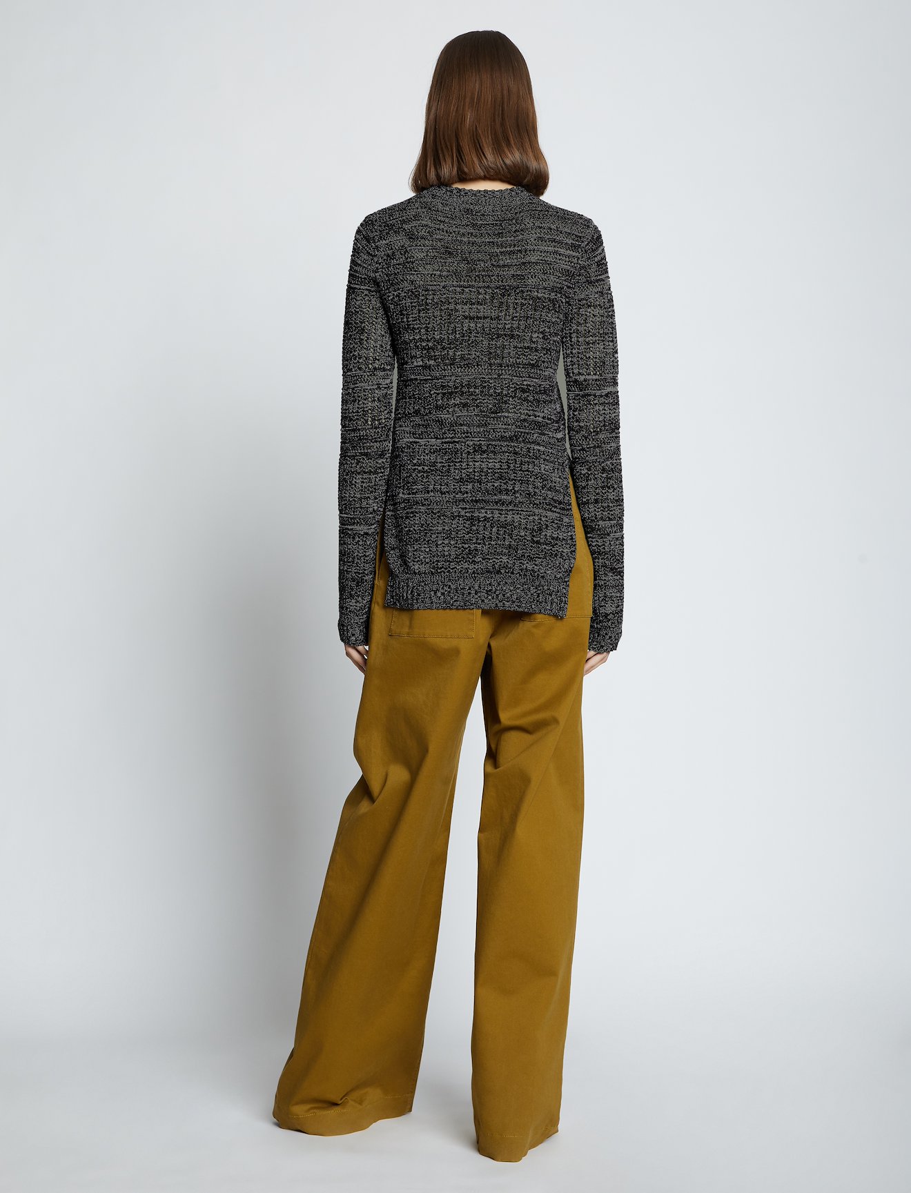 Cotton Silk Pique Knit Top #3