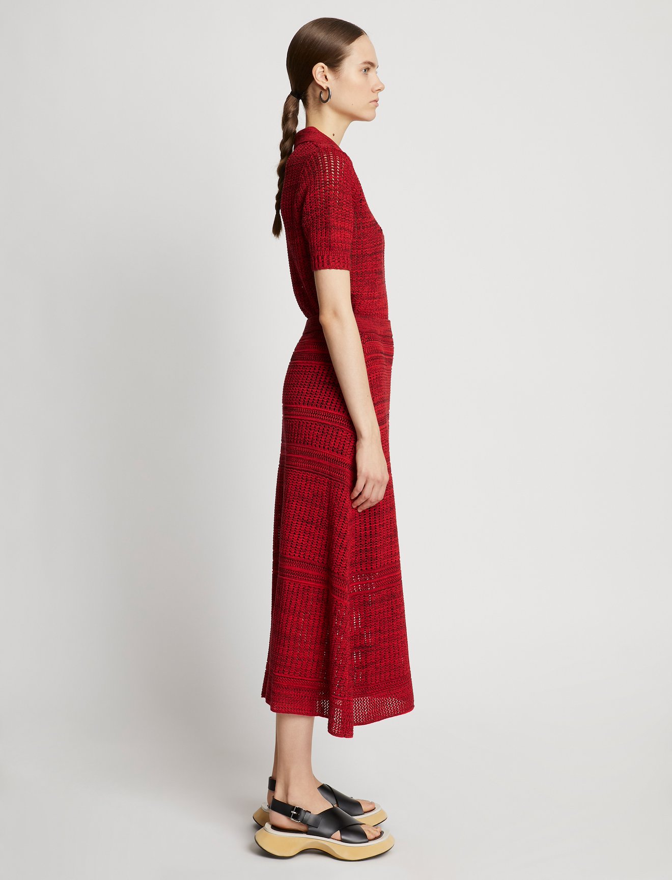 Cotton Silk Pique Skirt #1