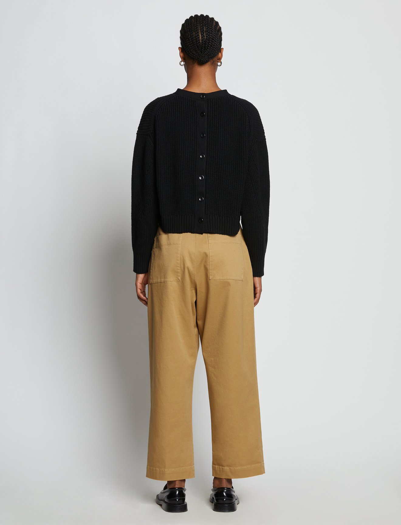 Cotton Twill Belted Pants #2